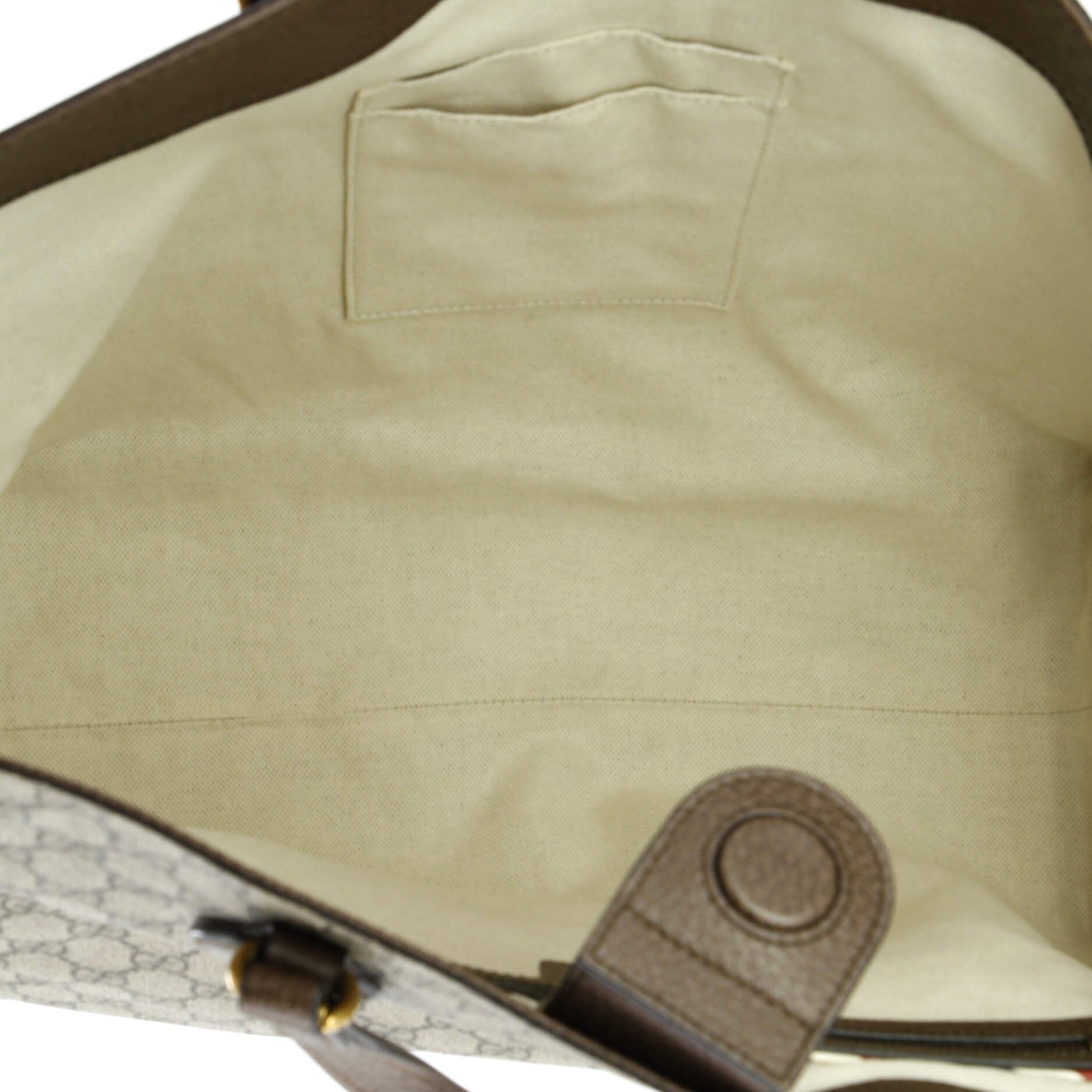 Gucci Courrier Convertible Soft Open Tote GG Coated Canvas with Applique Large