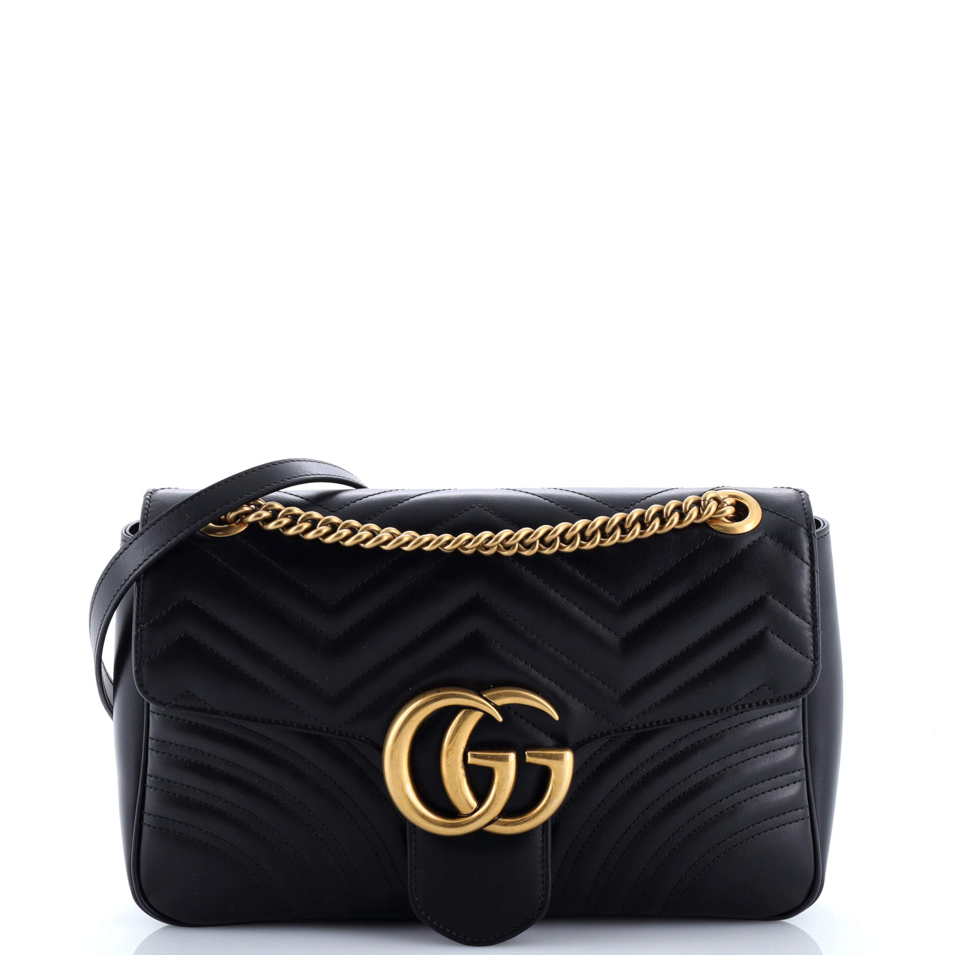 Gucci GG Marmont Flap Bag Matelasse Leather Medium
