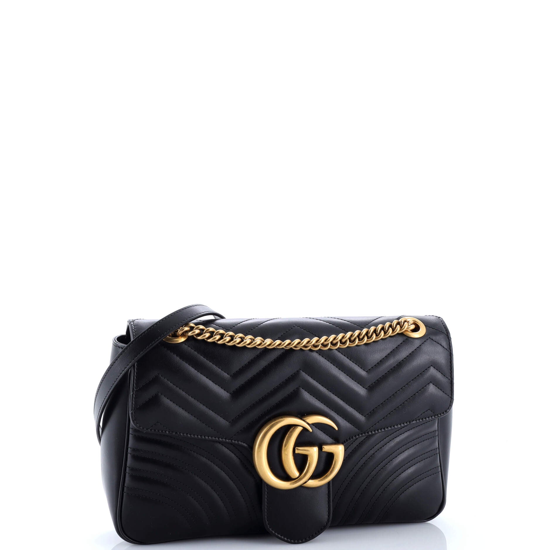 Gucci GG Marmont Flap Bag Matelasse Leather Medium