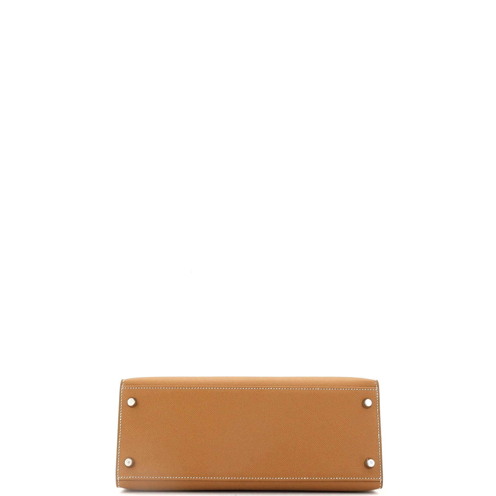 Hermes Kelly Handbag Brown Epsom with Palladium Hardware 28