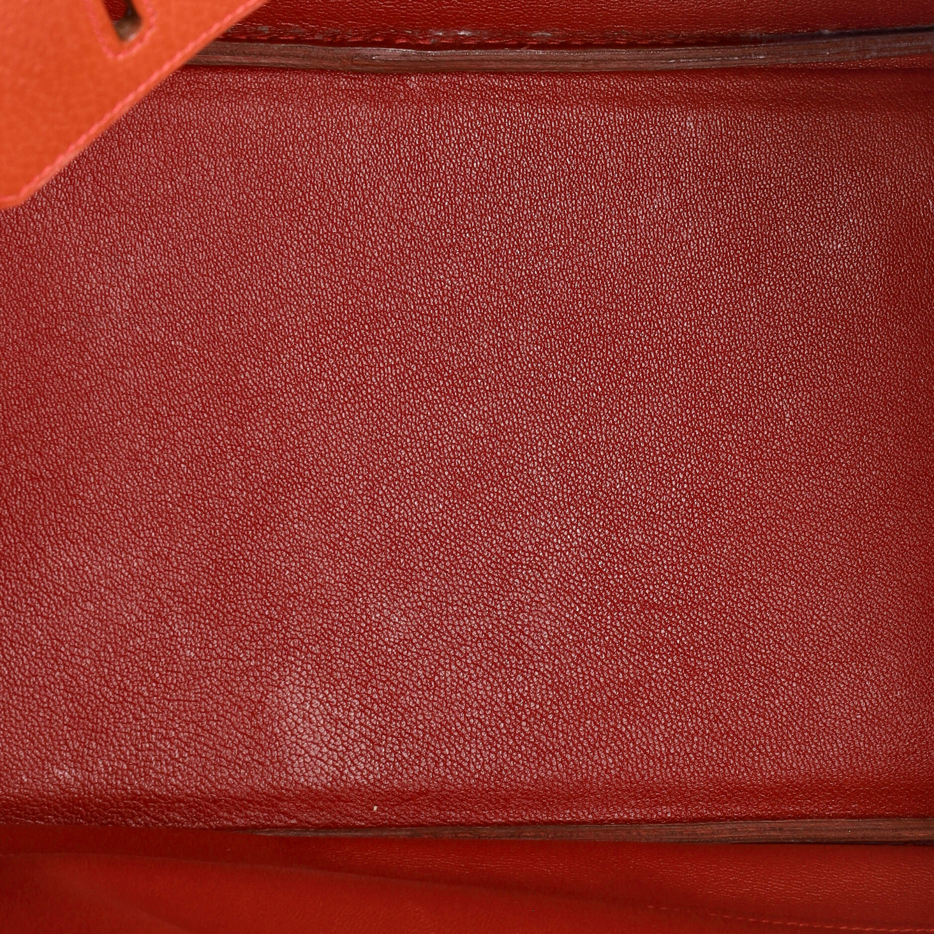 Hermes Birkin Handbag Red Ardennes with Gold Hardware 35