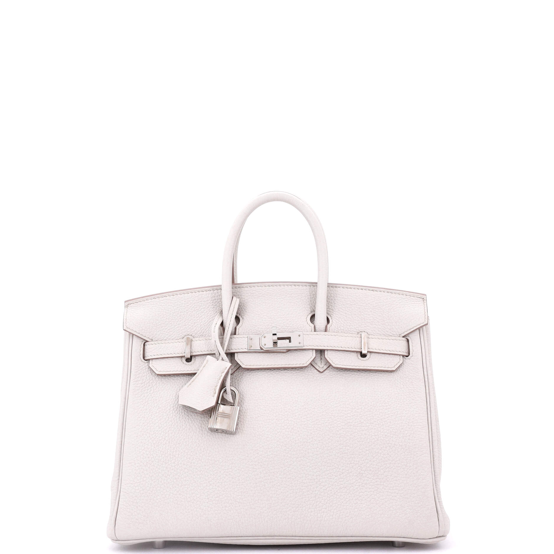 Hermes Birkin Handbag Light Togo with Palladium Hardware 25