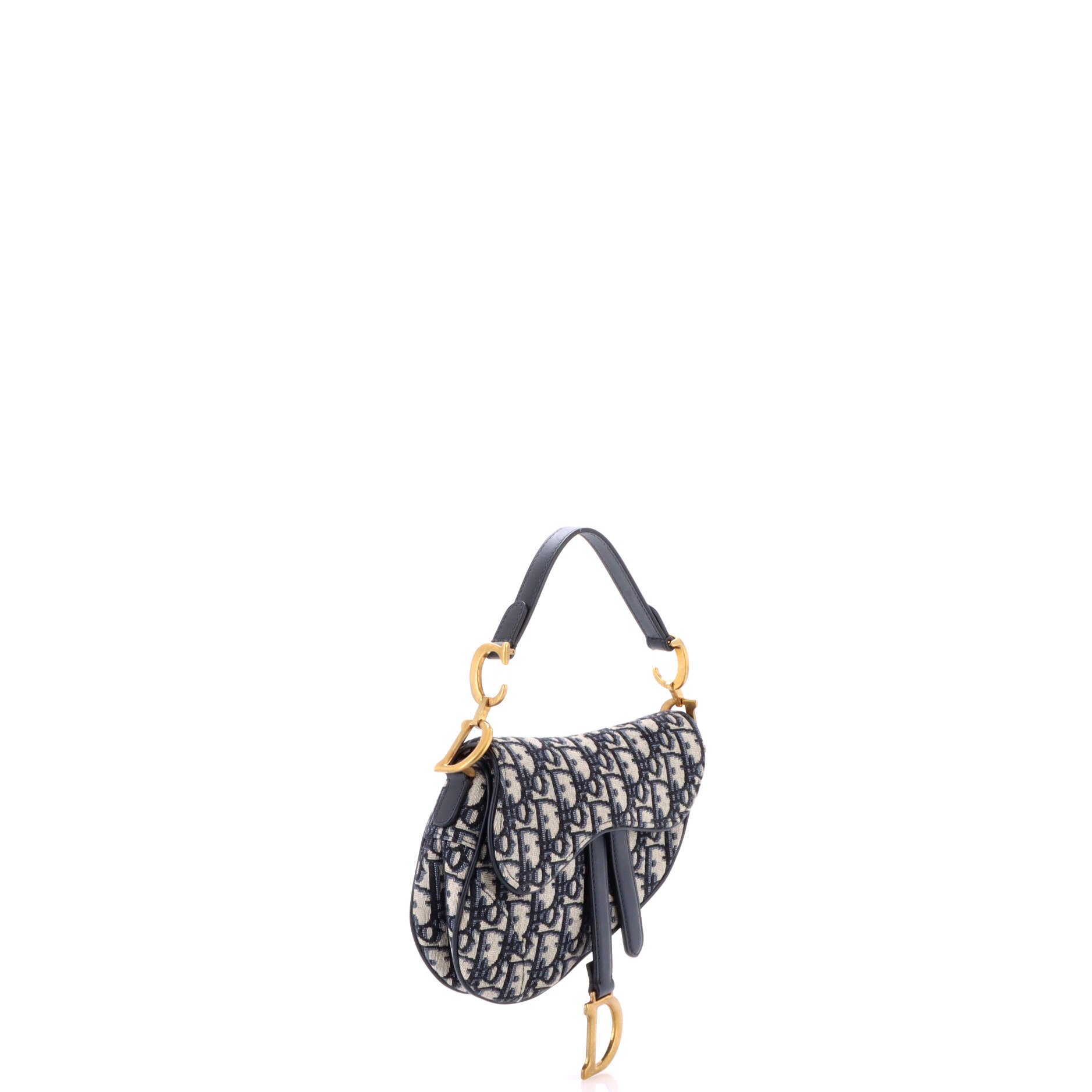 Christian Dior Saddle Handbag Oblique Canvas Mini