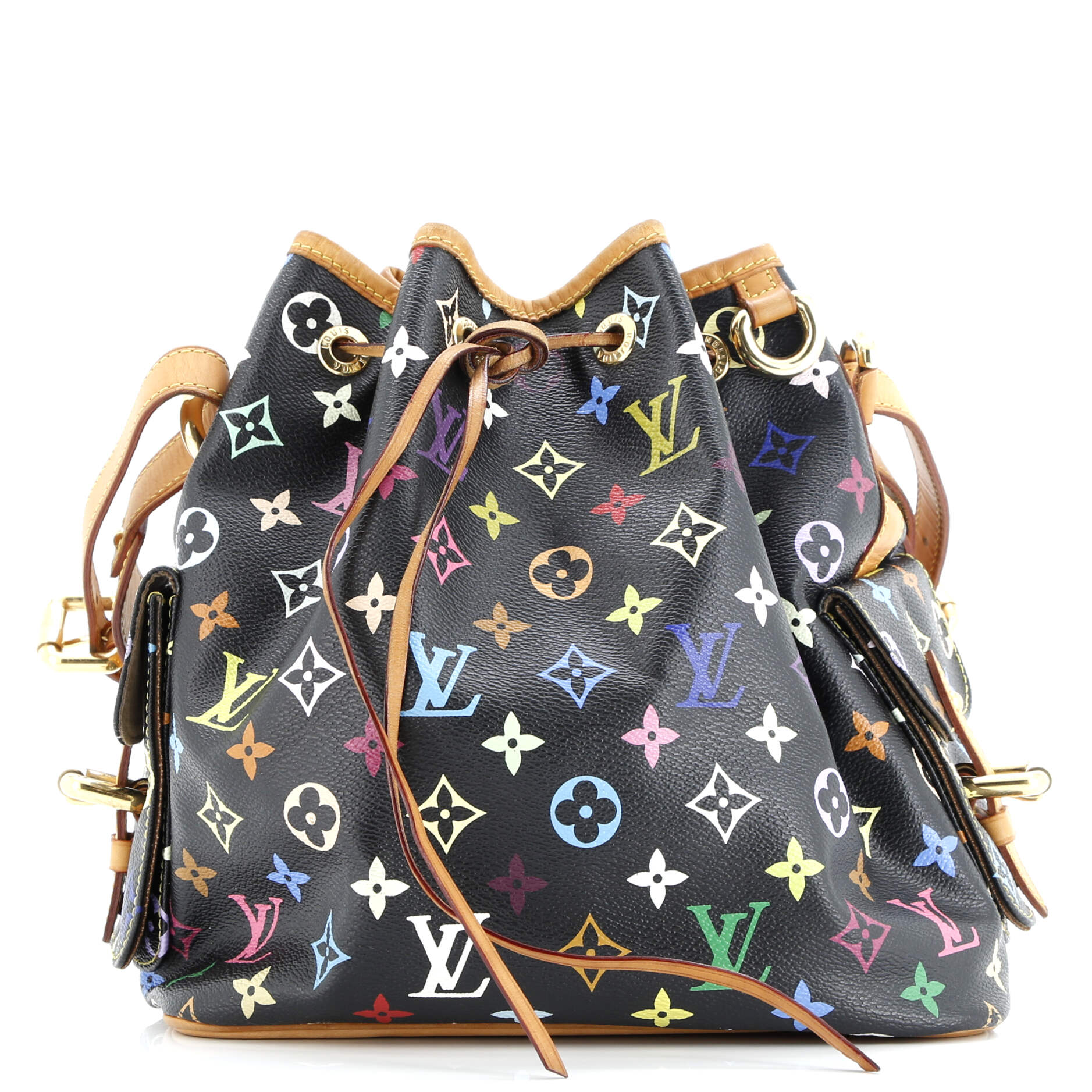 Louis Vuitton Petit Noe Handbag Monogram Multicolor
