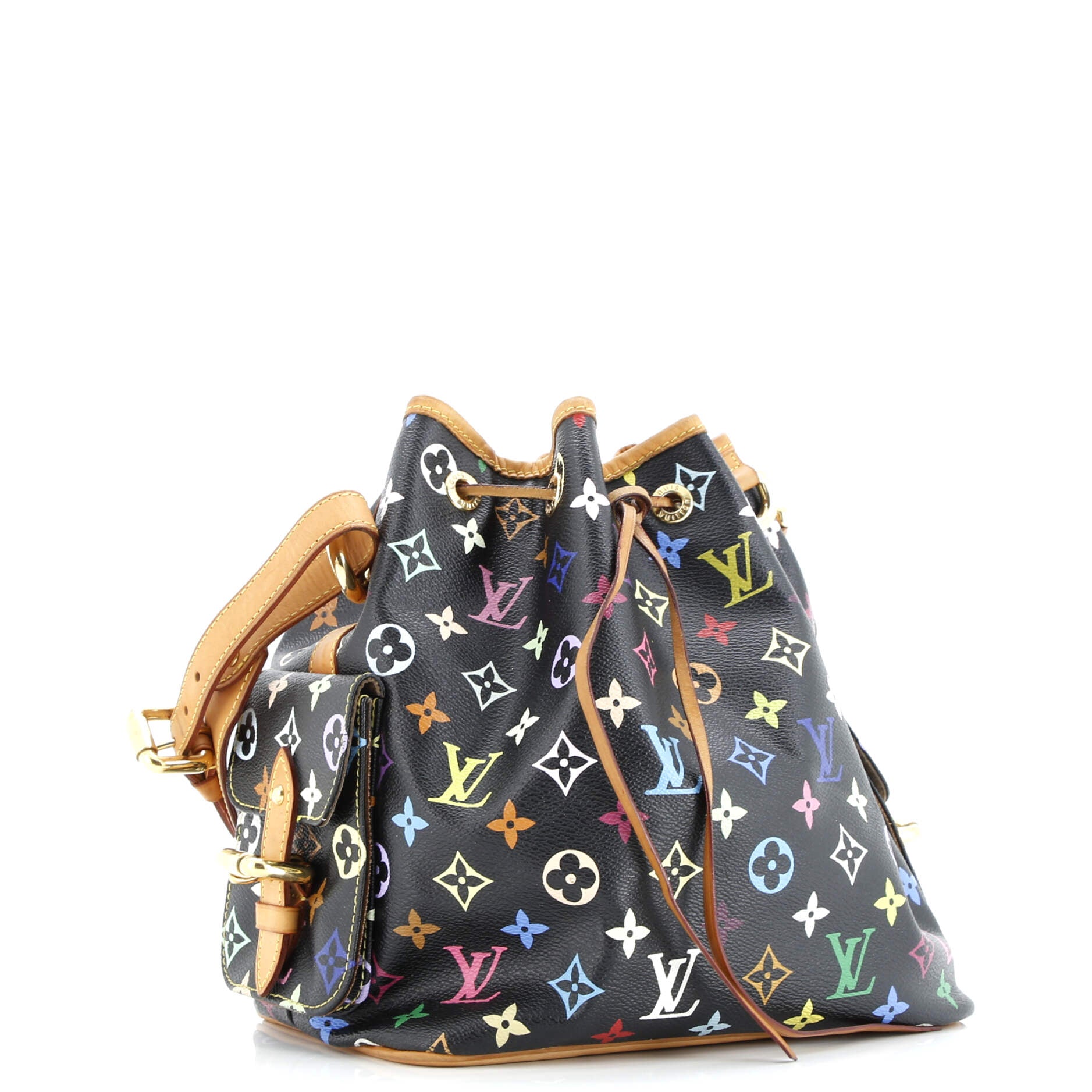 Louis Vuitton Petit Noe Handbag Monogram Multicolor
