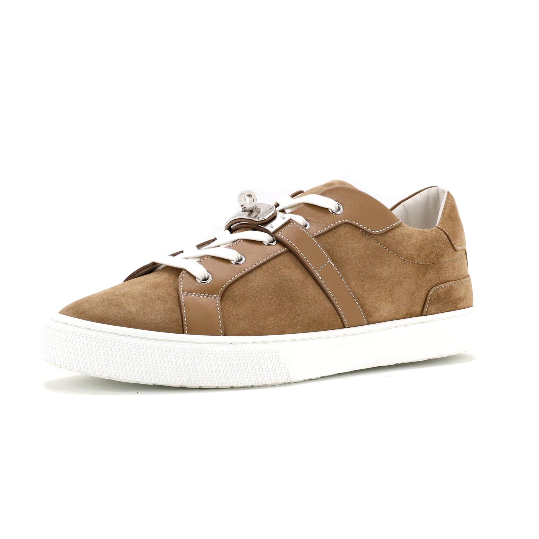 Hermes Men's Day Sneakers Suede with Leather