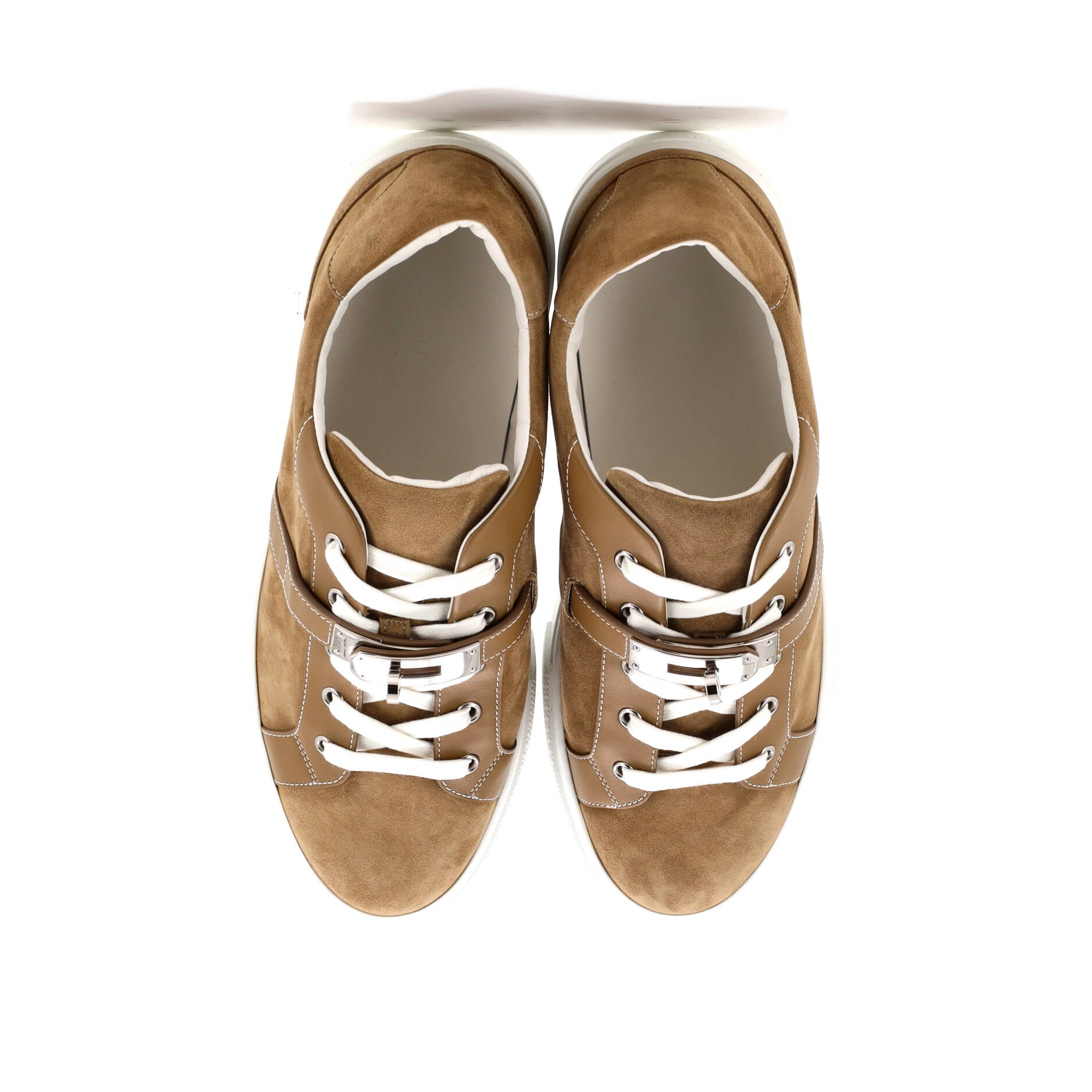 Hermes Men's Day Sneakers Suede with Leather
