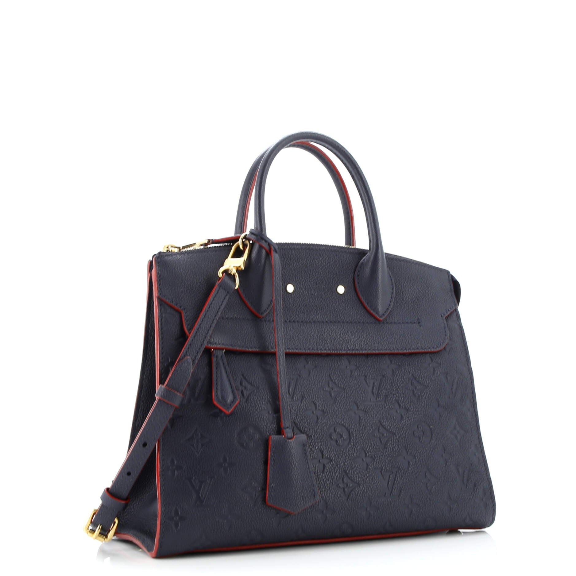 Louis Vuitton Pont Neuf Handbag Monogram Empreinte Leather MM
