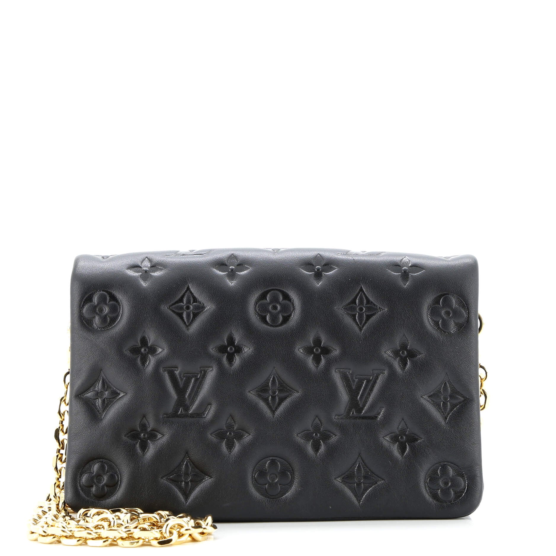 Louis Vuitton Coussin Pochette Monogram Embossed Lambskin