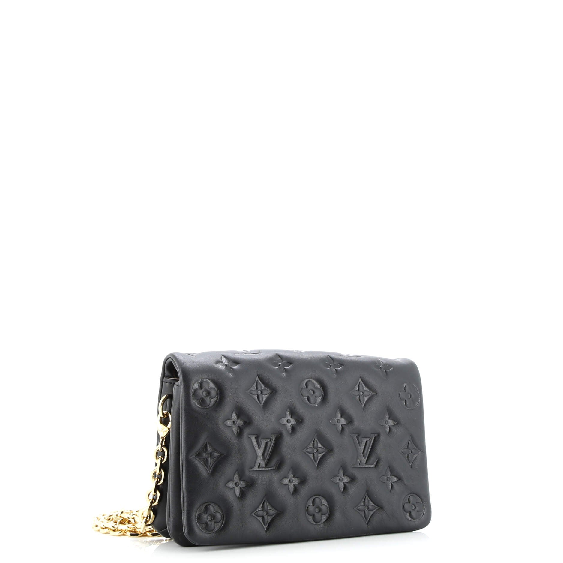 Louis Vuitton Coussin Pochette Monogram Embossed Lambskin
