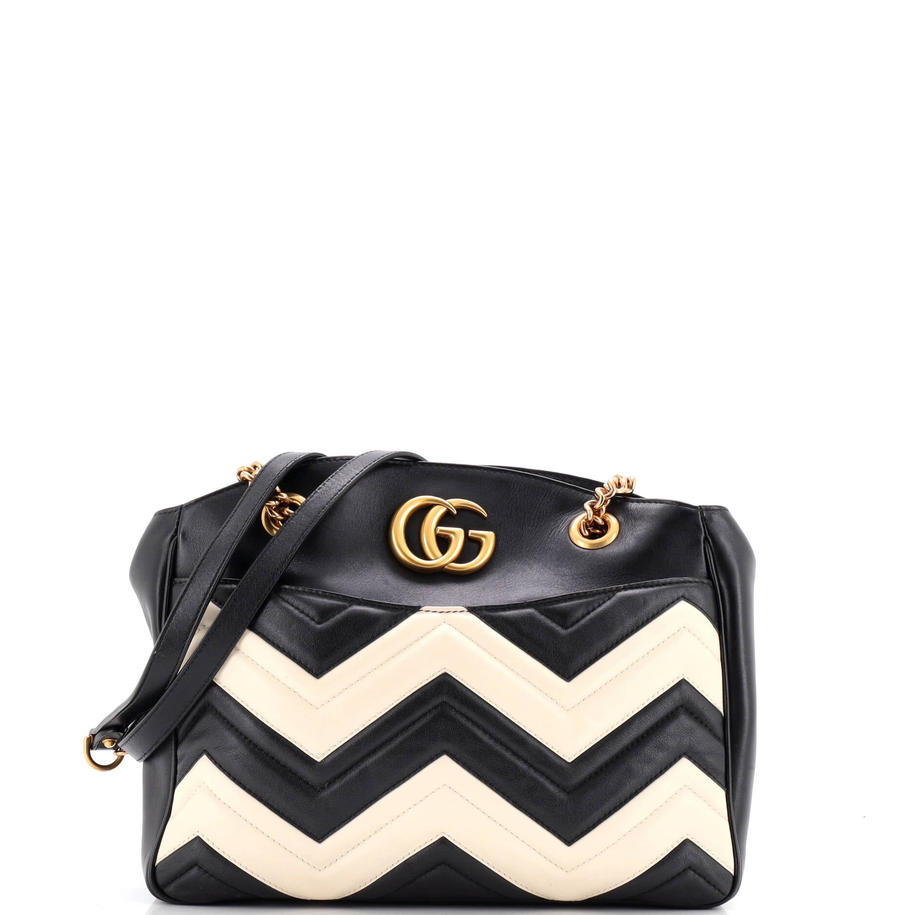 Gucci GG Marmont Chain Tote Matelasse Leather Medium
