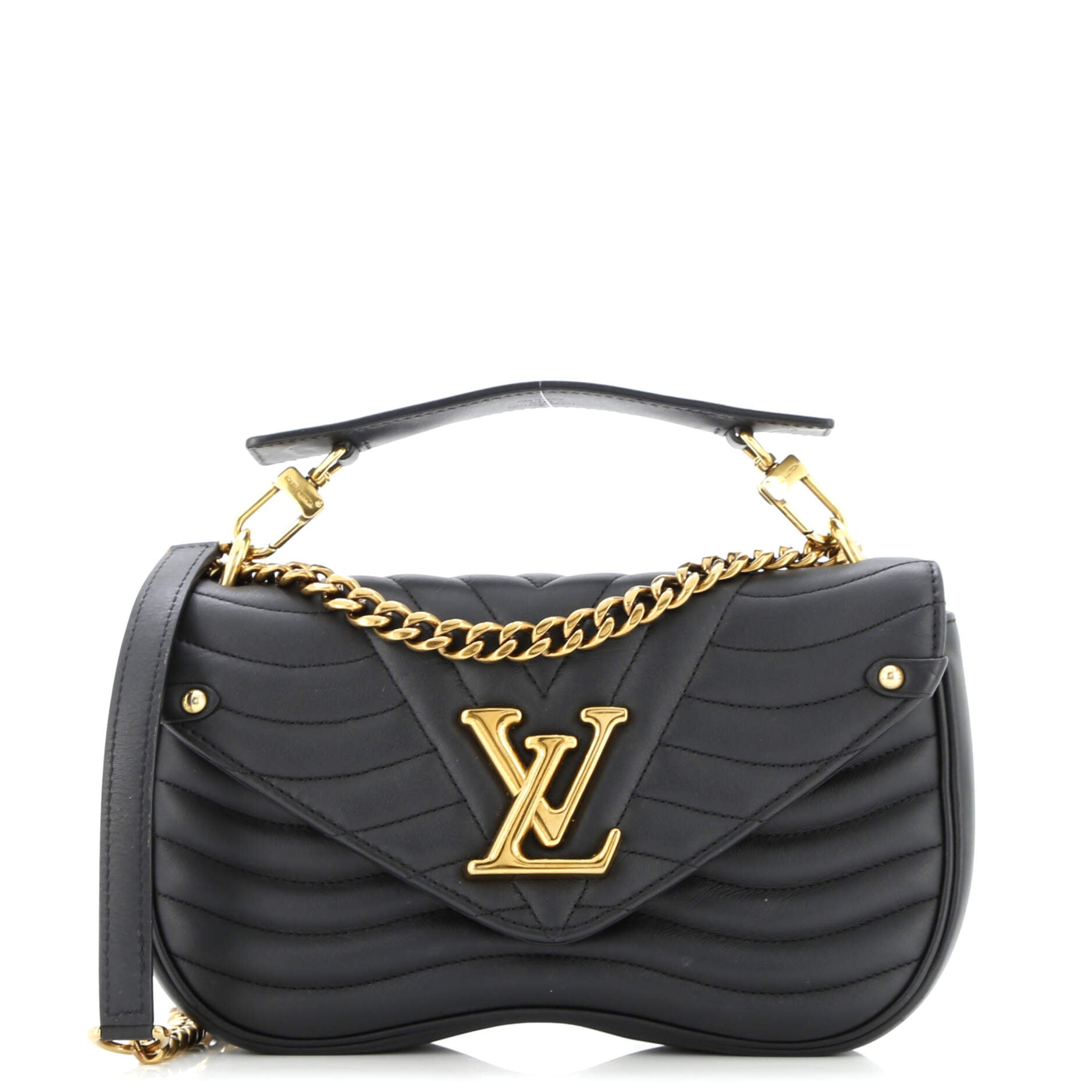 Louis Vuitton New Wave Chain Bag Quilted Leather MM