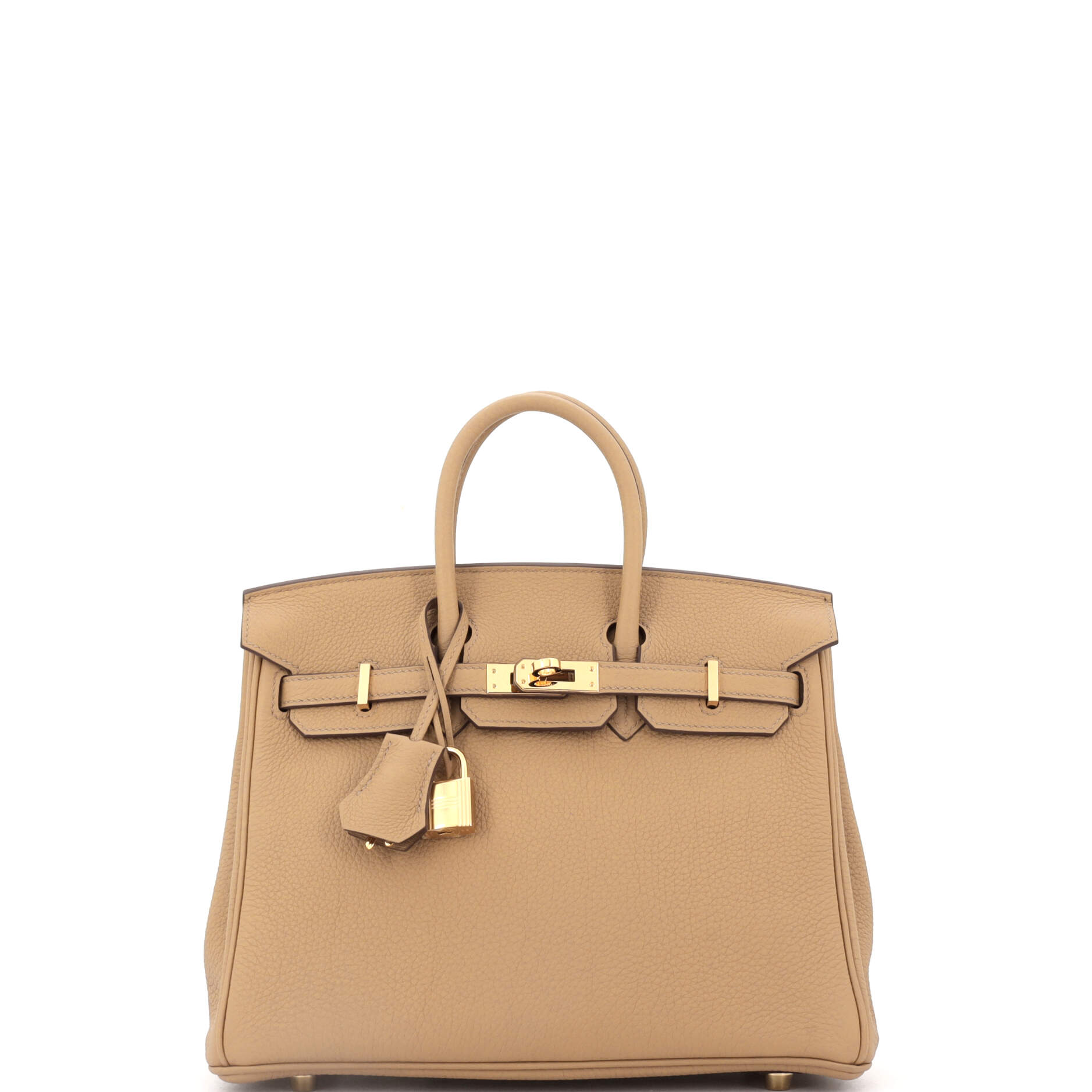 Hermes Birkin Handbag Brown Togo with Gold Hardware 25