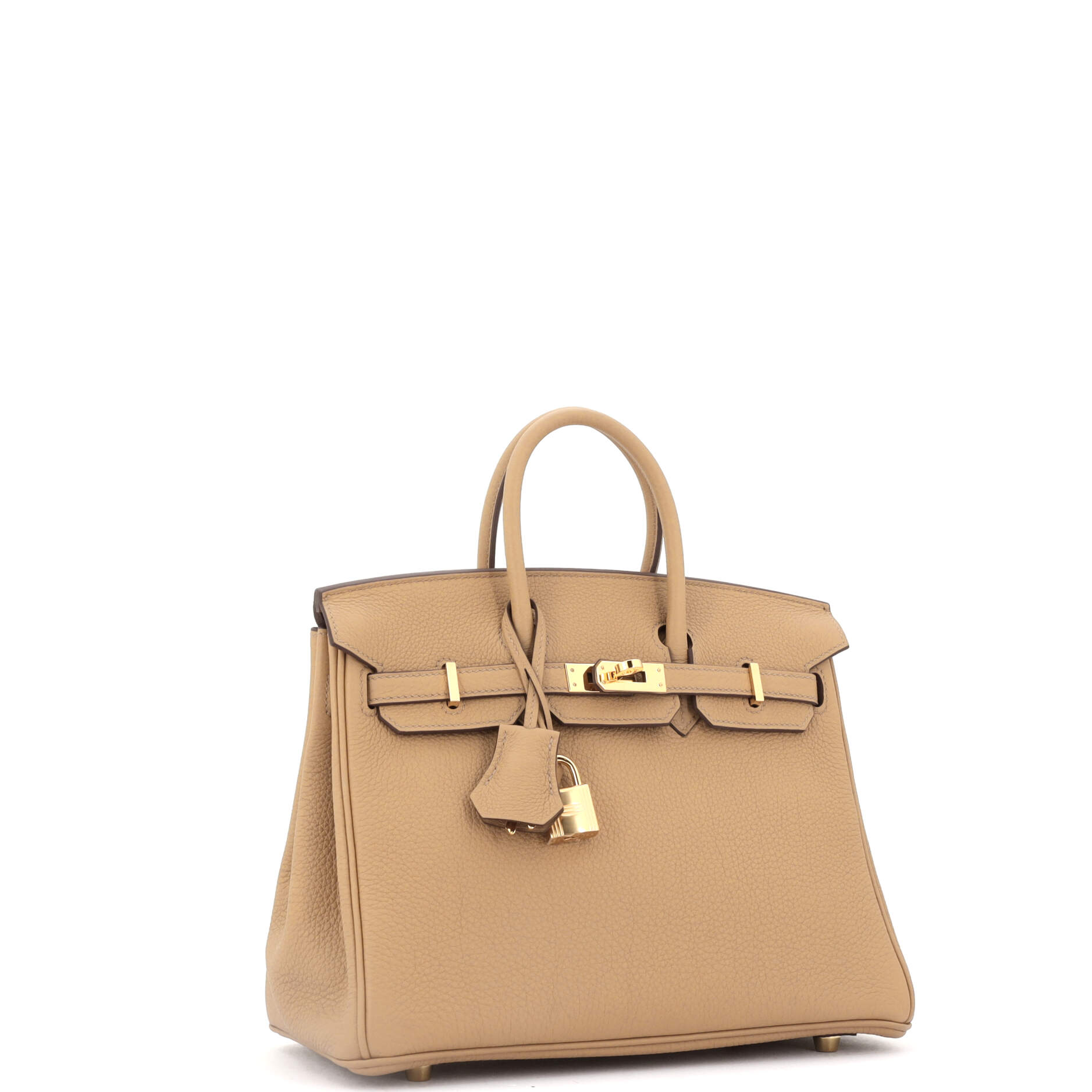 Hermes Birkin Handbag Brown Togo with Gold Hardware 25