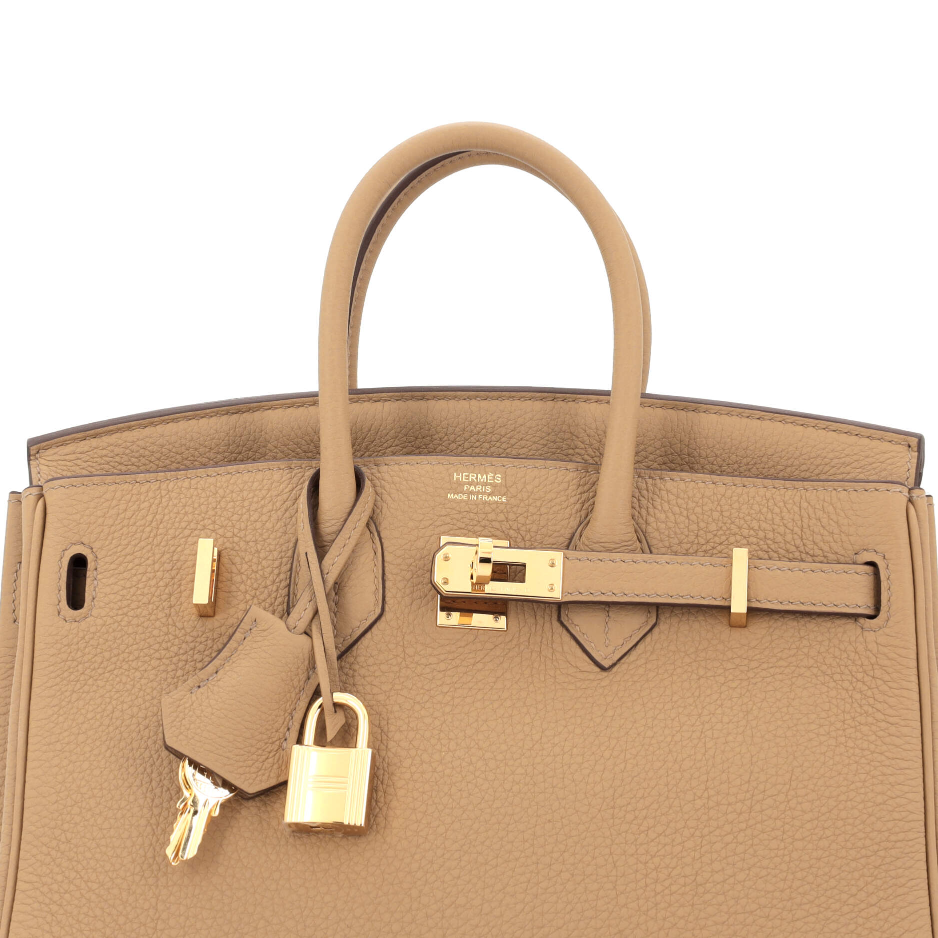 Hermes Birkin Handbag Brown Togo with Gold Hardware 25