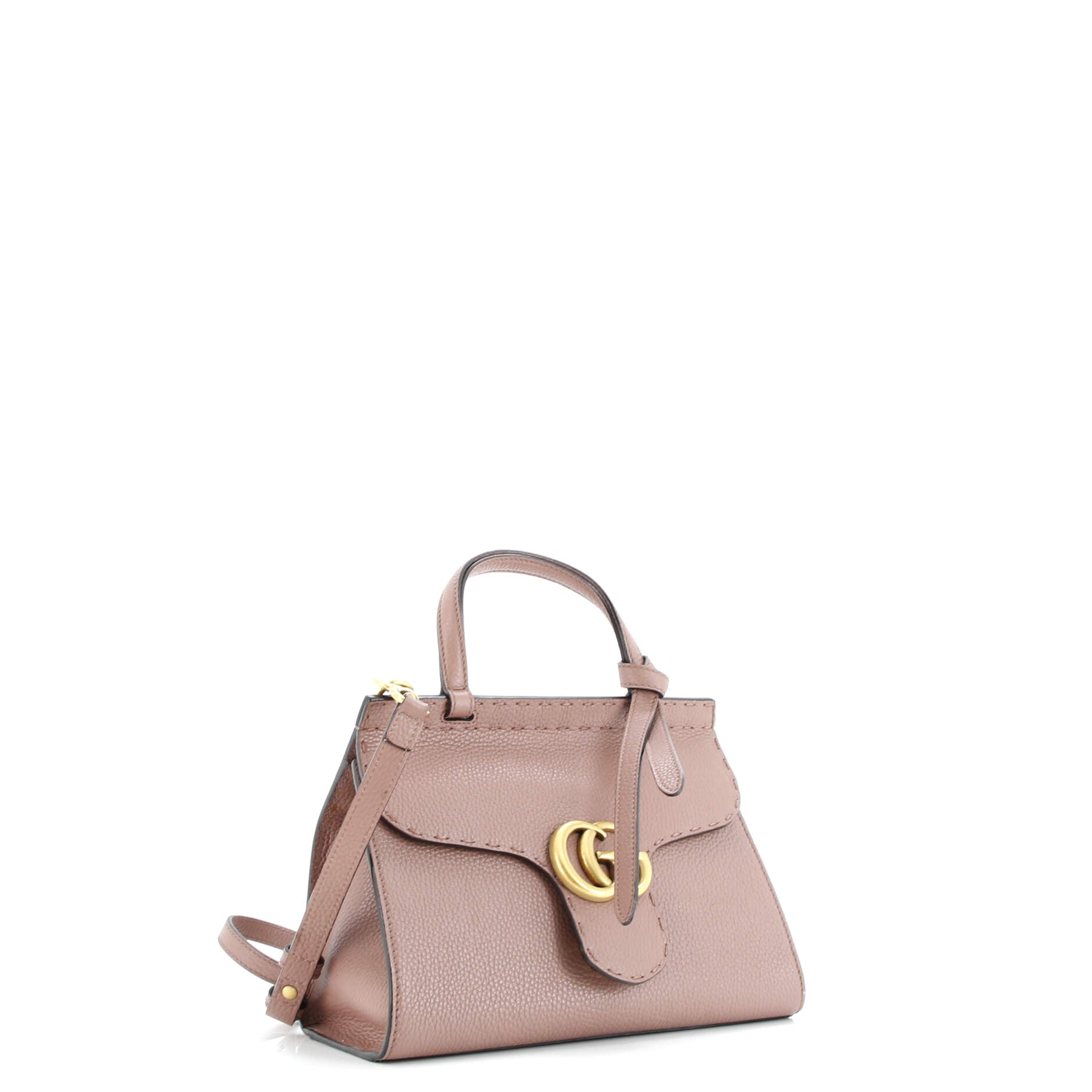 Gucci GG Marmont Top Handle Bag Leather Mini