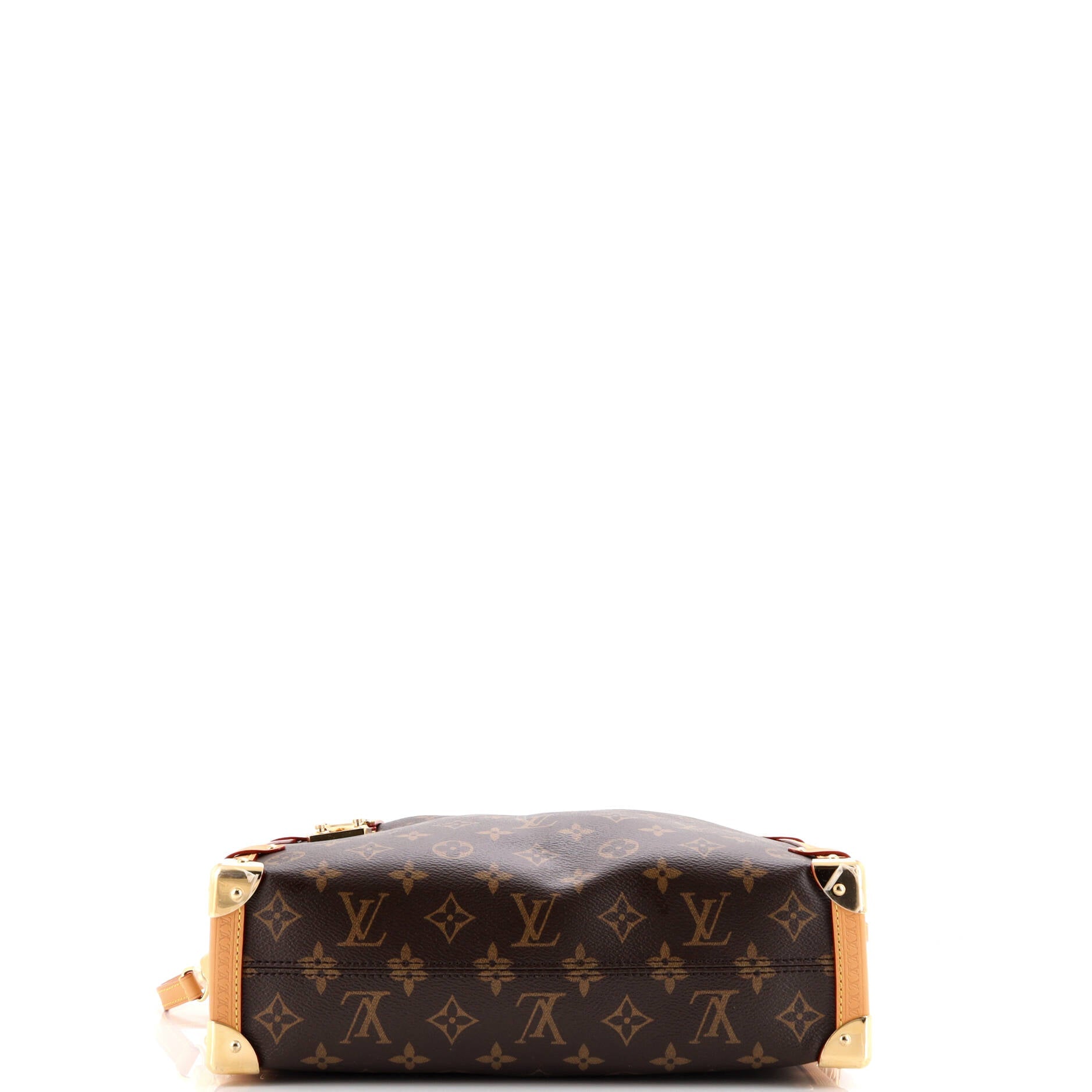 Louis Vuitton Side Trunk Handbag Monogram Canvas GM
