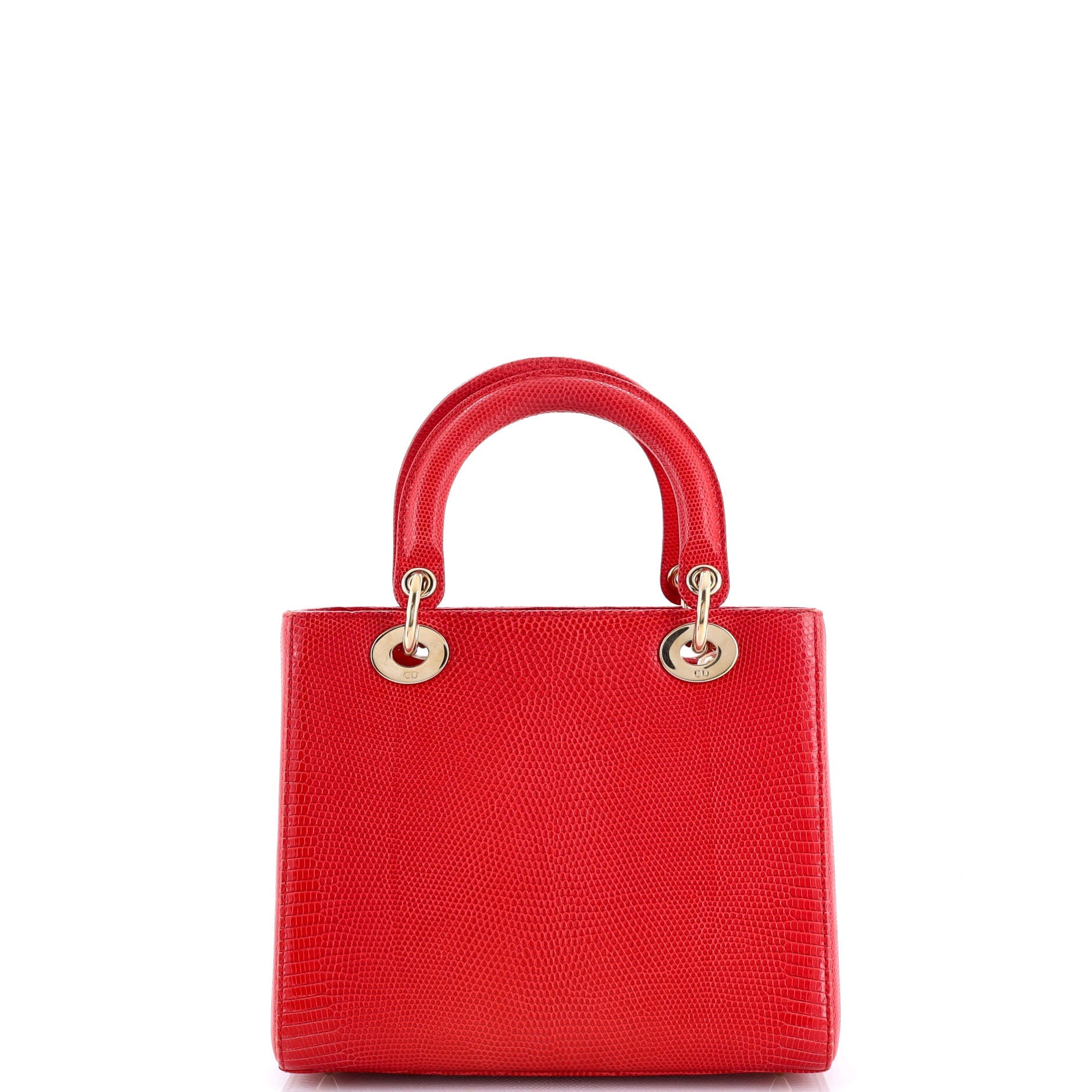 Christian Dior Lady Dior Bag Lizard Medium