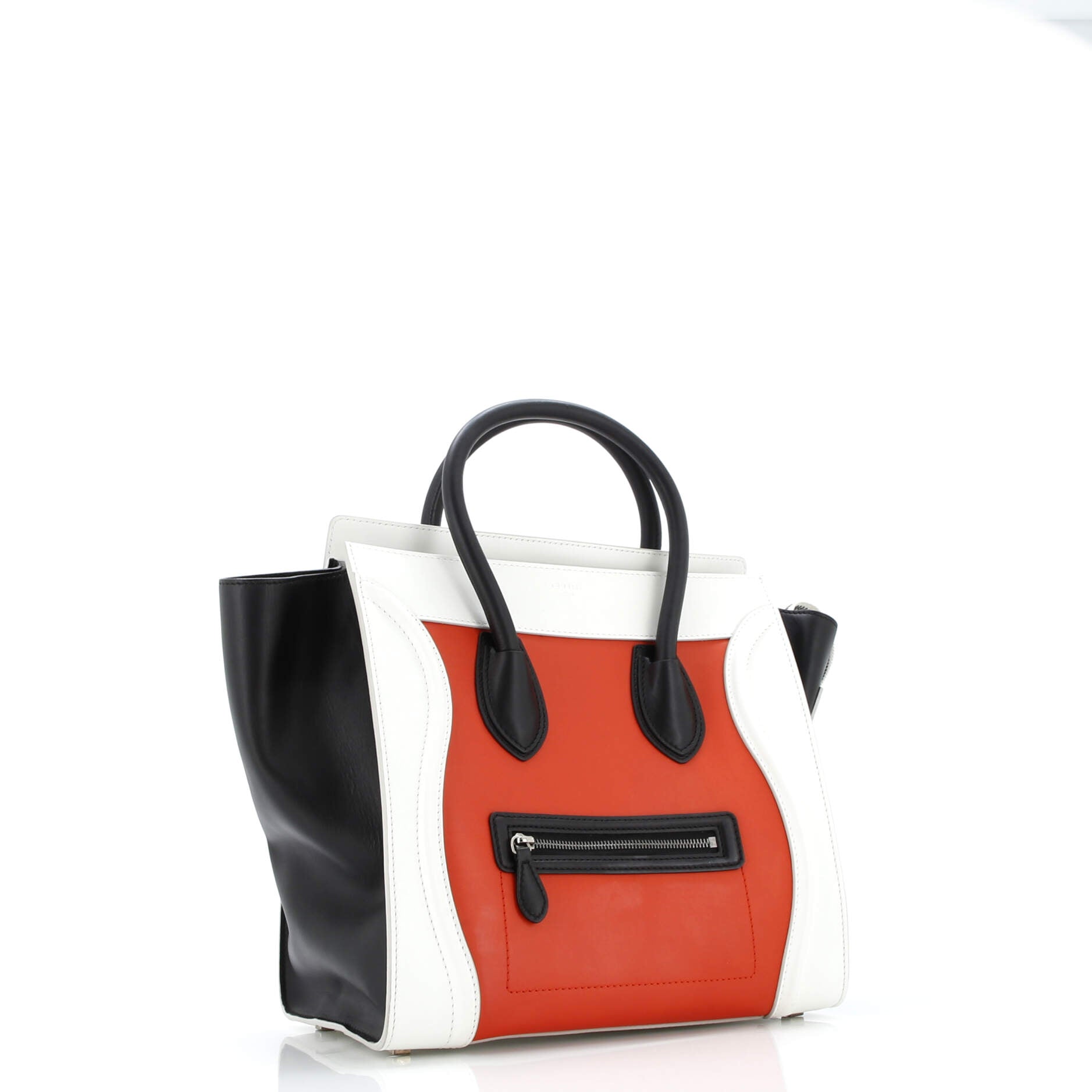 Celine Tricolor Luggage Bag Leather Mini
