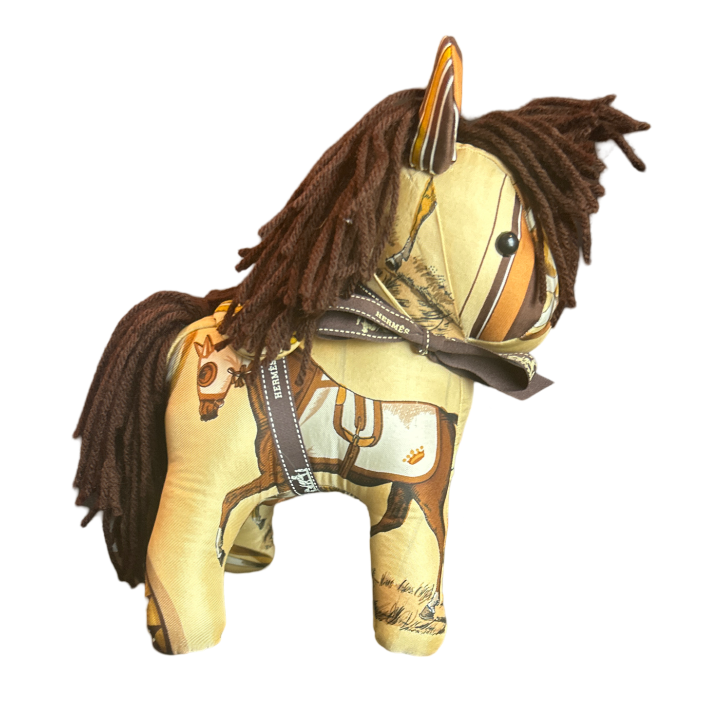 Couvertures et Tenues du Jour Vintage Silk Scarf Patchwork Pony