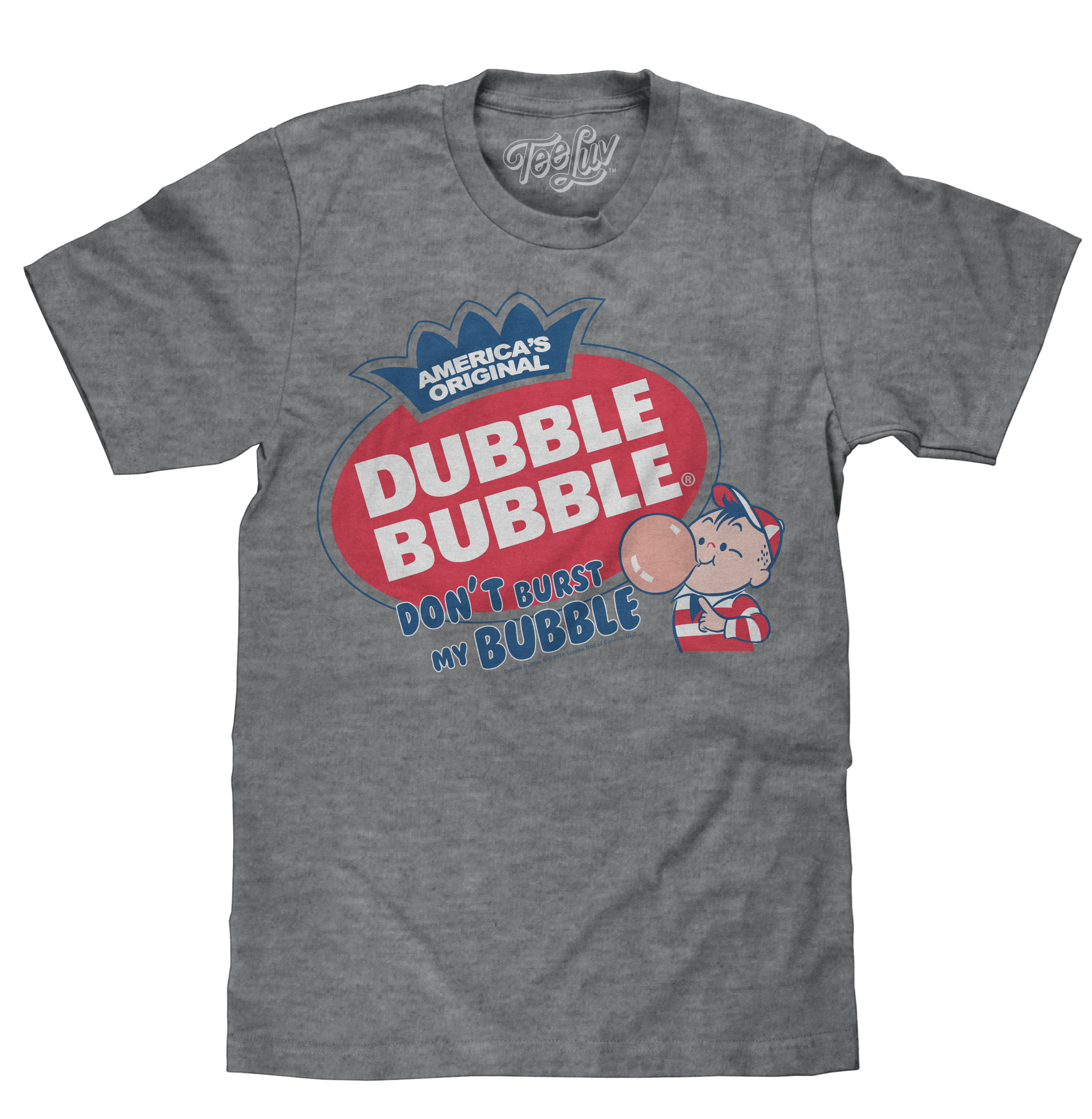 Dubble Bubble Don't Burst My Bubble T-Shirt - Gray