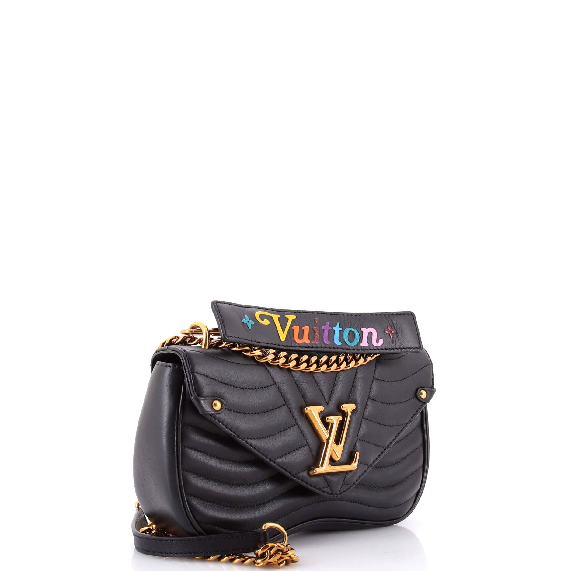 Louis Vuitton New Wave Chain Bag Quilted Leather MM