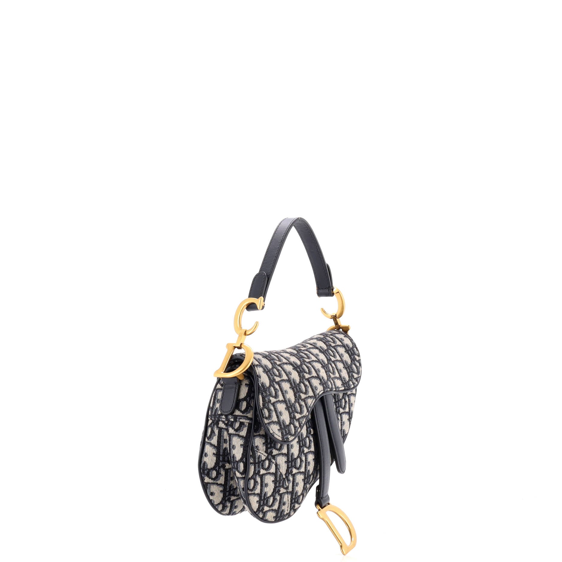 Christian Dior Saddle Handbag Oblique Canvas Mini