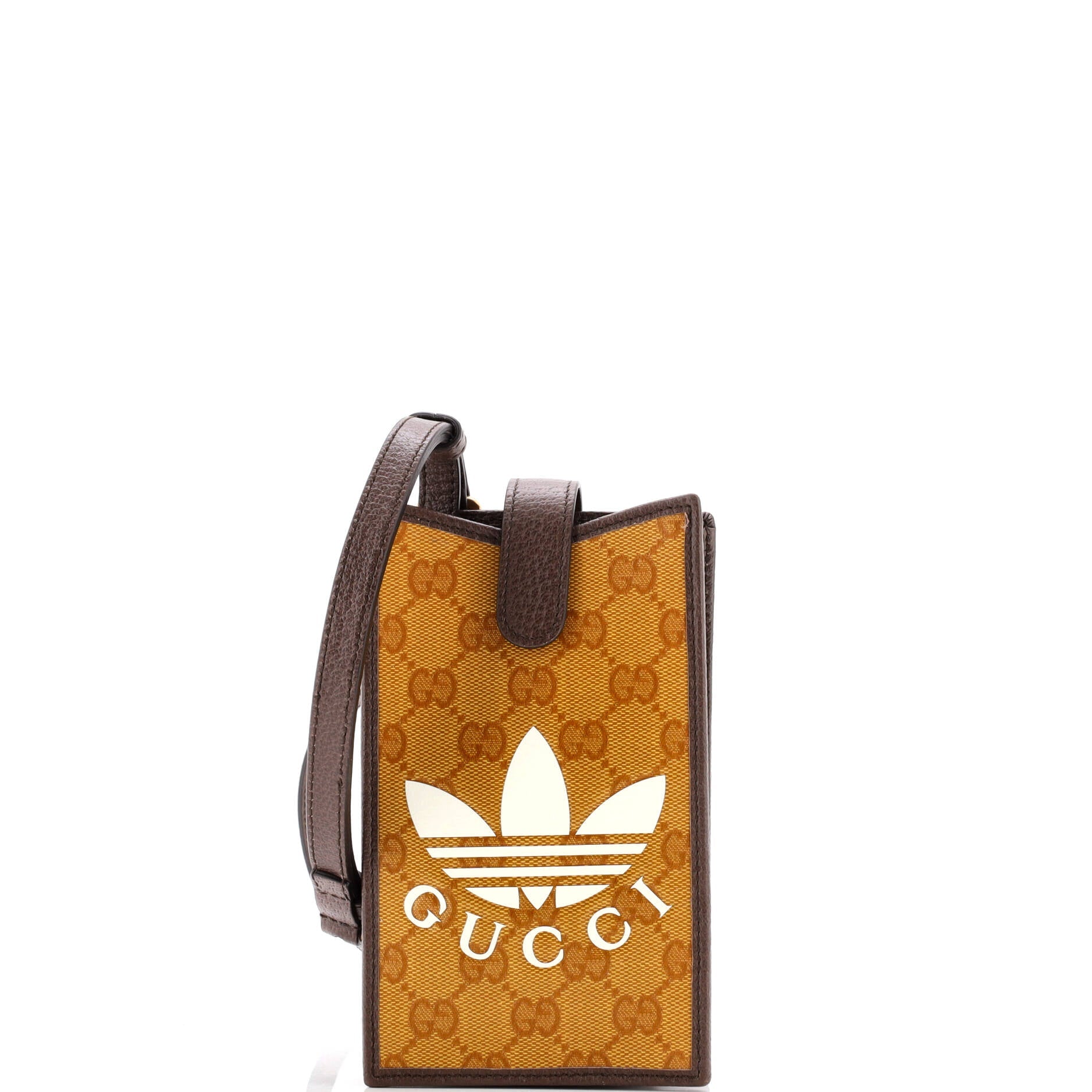 Gucci x adidas Phone Crossbody Bag GG Coated Canvas