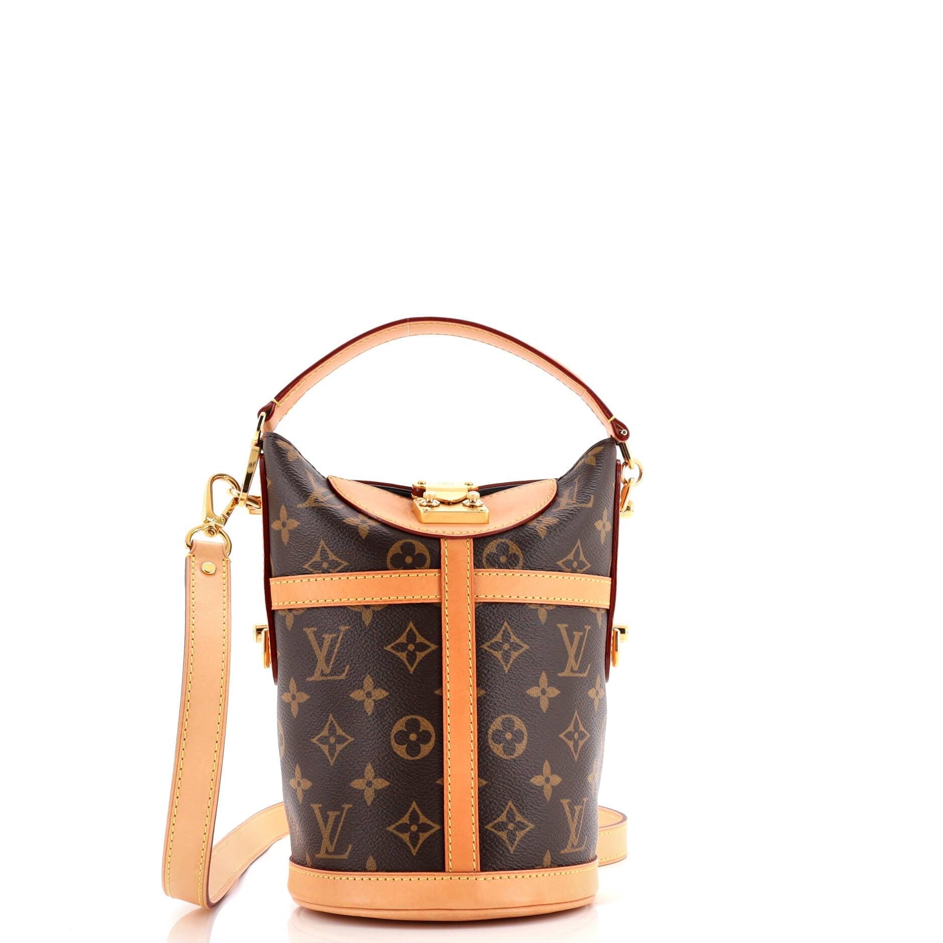 Louis Vuitton Duffle Handbag Monogram Canvas