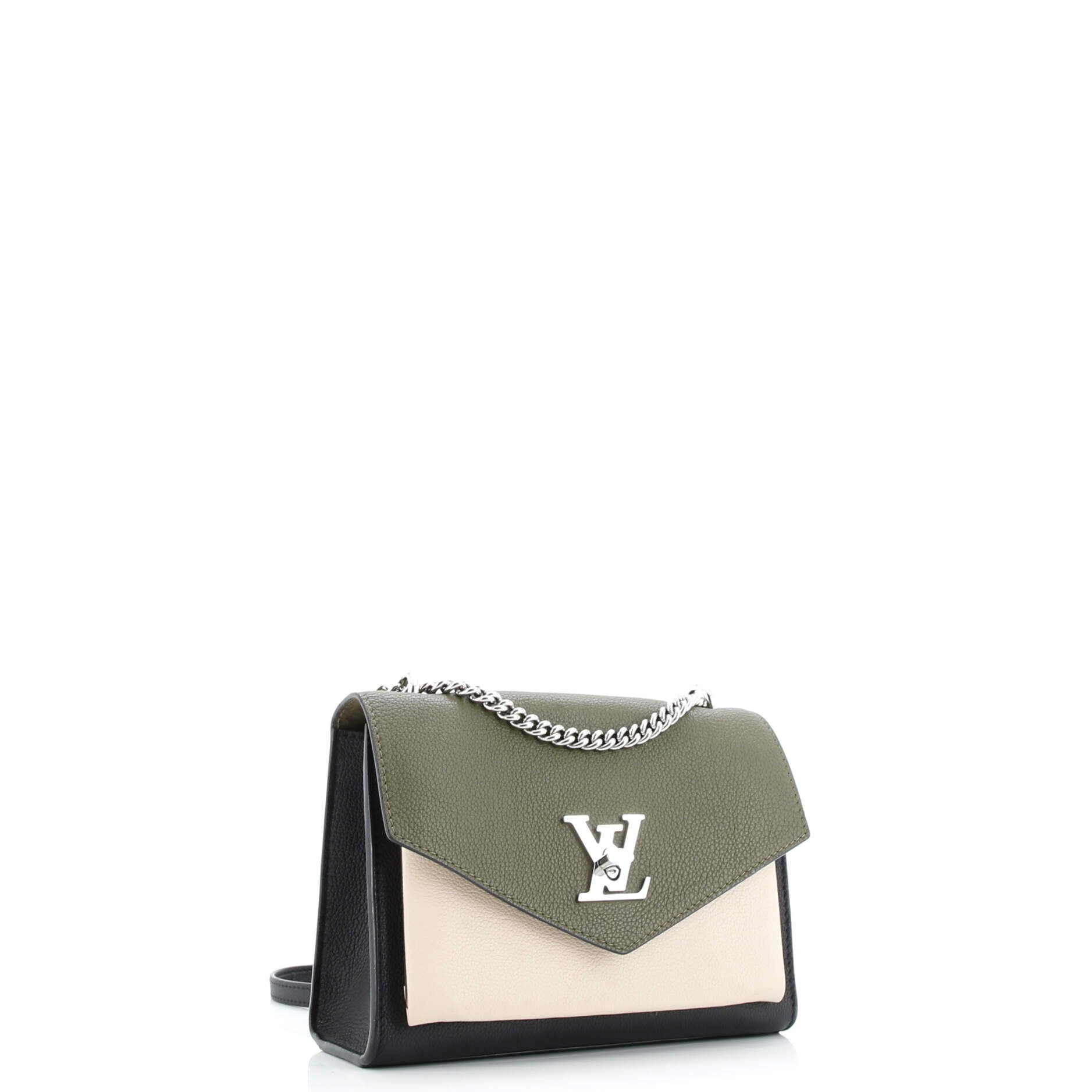 Louis Vuitton Mylockme Monochrome Handbag Leather BB