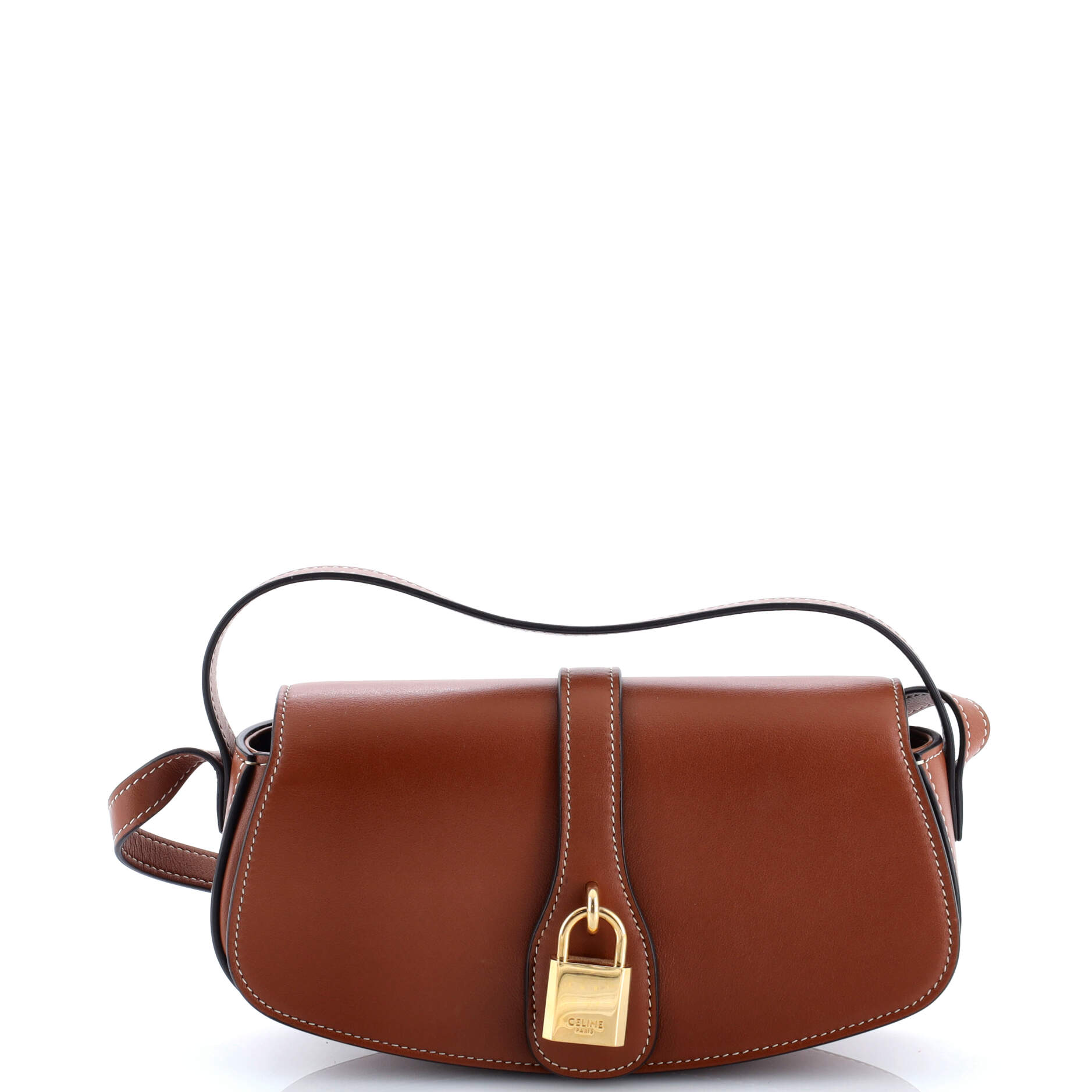 Celine Tabou Clutch with Strap Smooth Calfskin