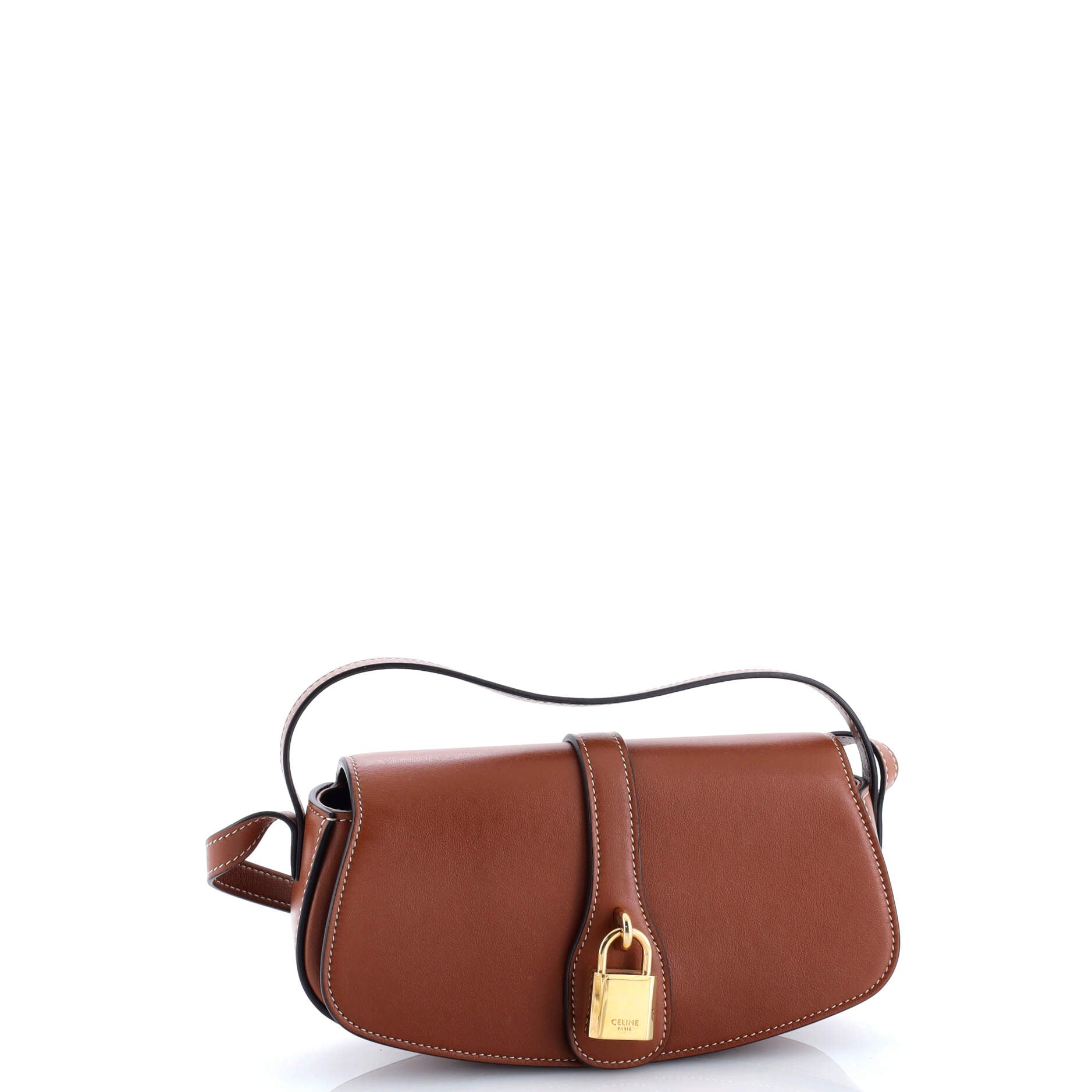 Celine Tabou Clutch with Strap Smooth Calfskin