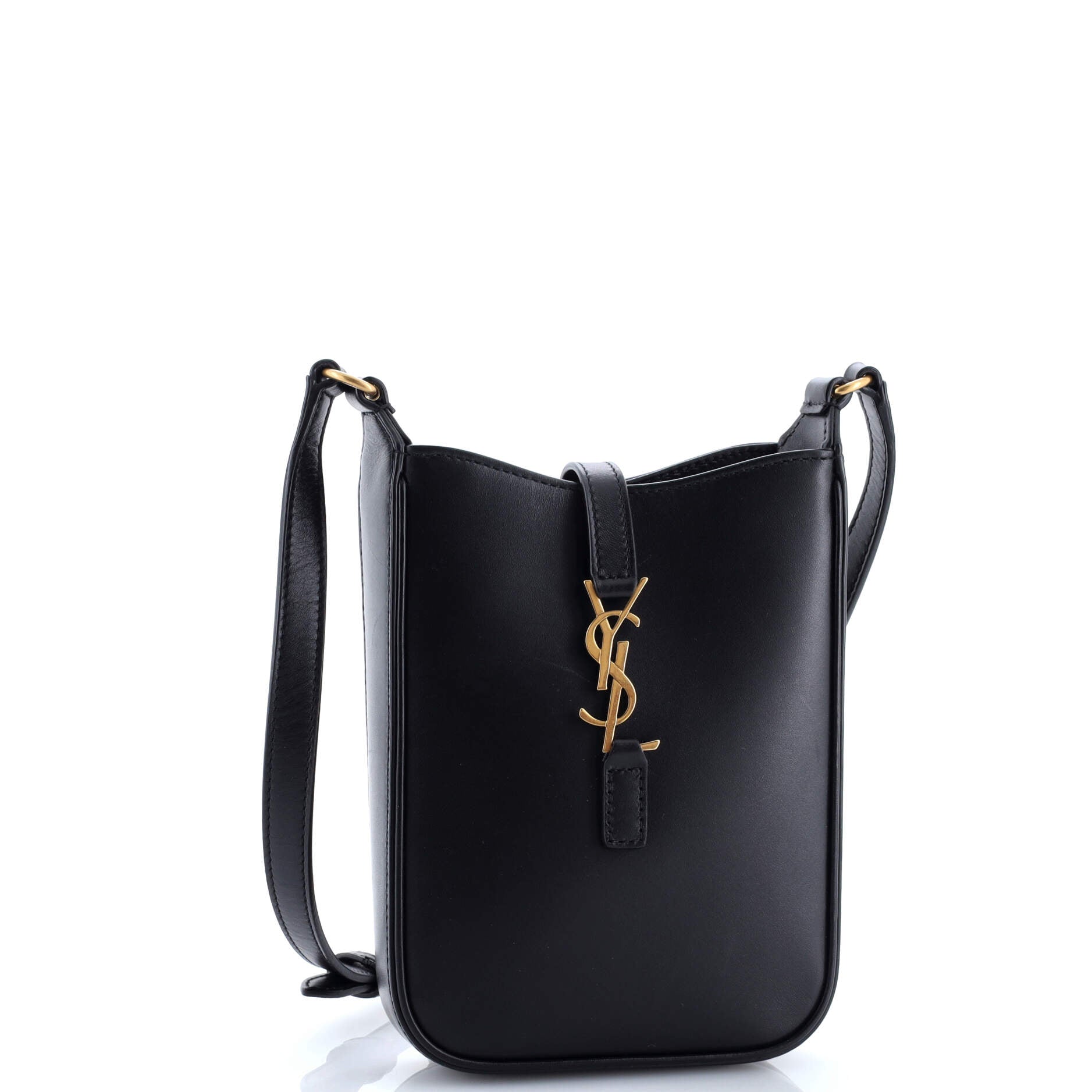 Saint Laurent Le 5 a 7 Vertical Shoulder Bag Leather Mini