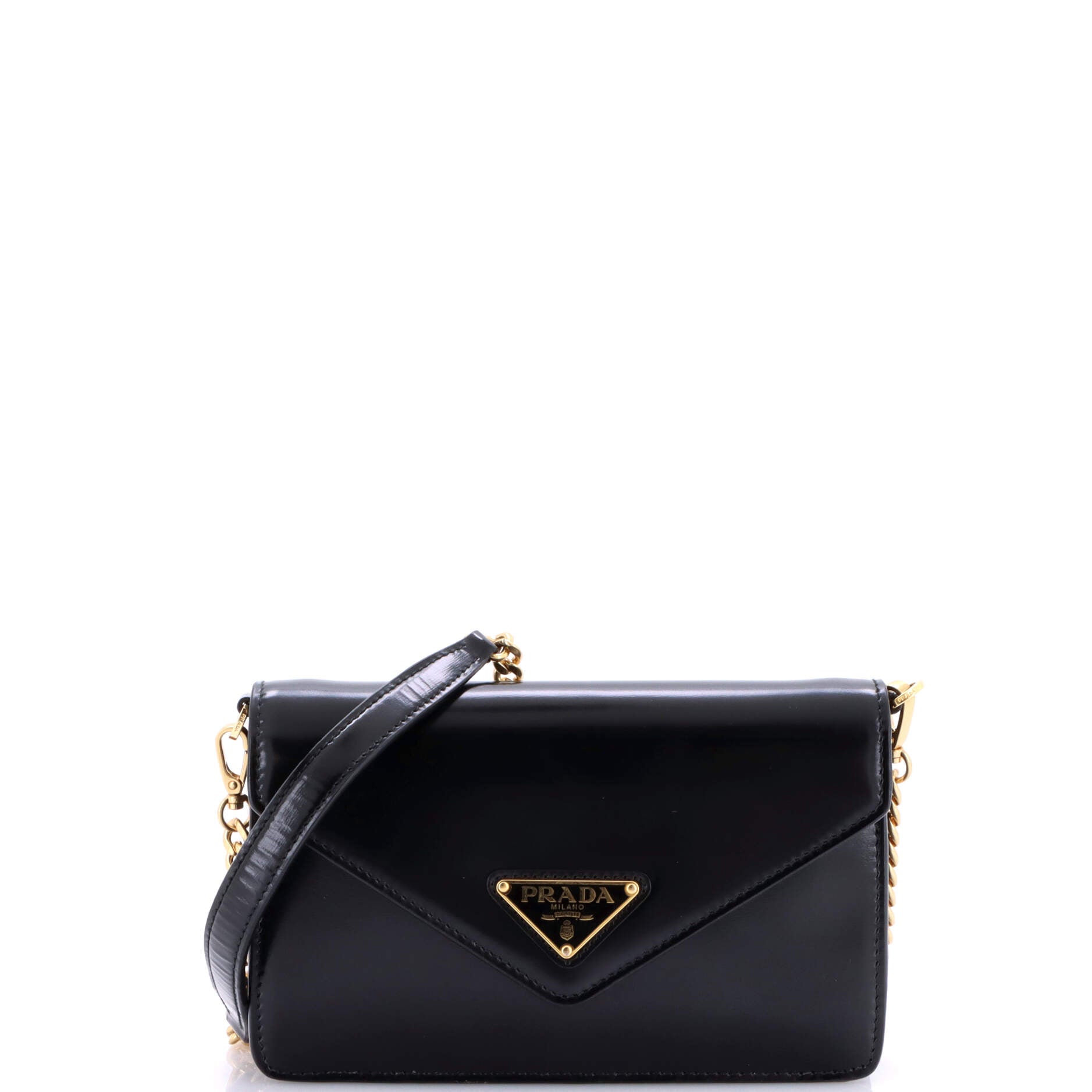 Prada Envelope Flap Bag Spazzolato Leather