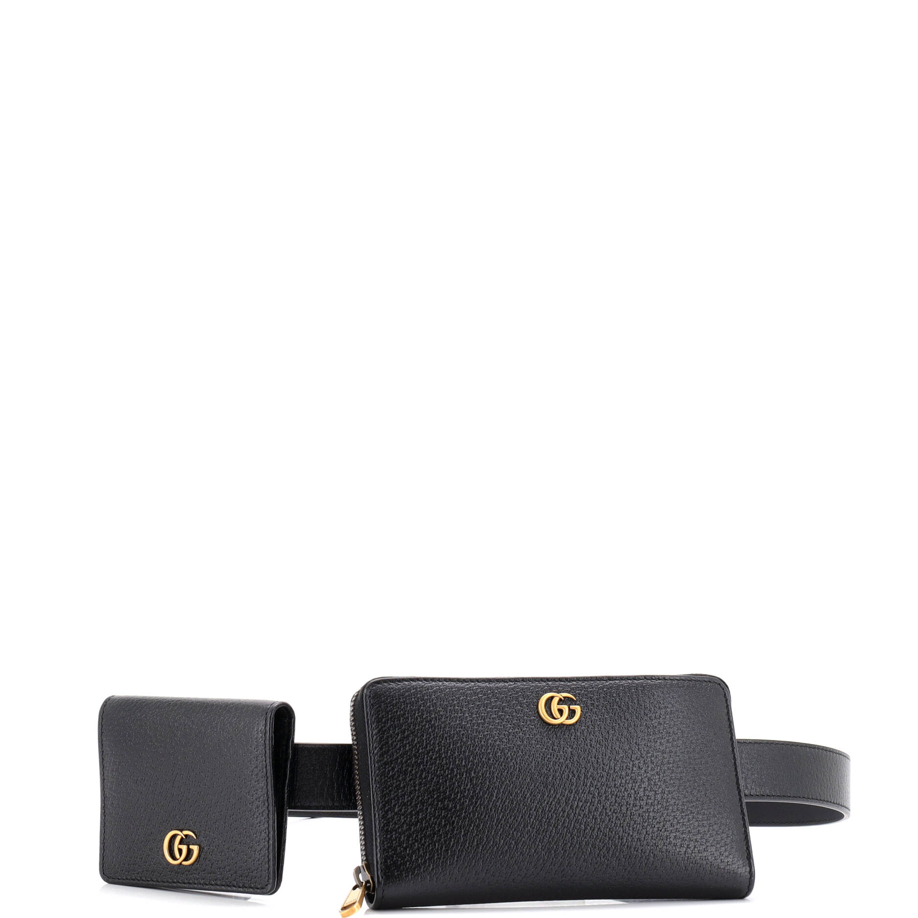 Gucci GG Marmont Double Belt Bag Leather