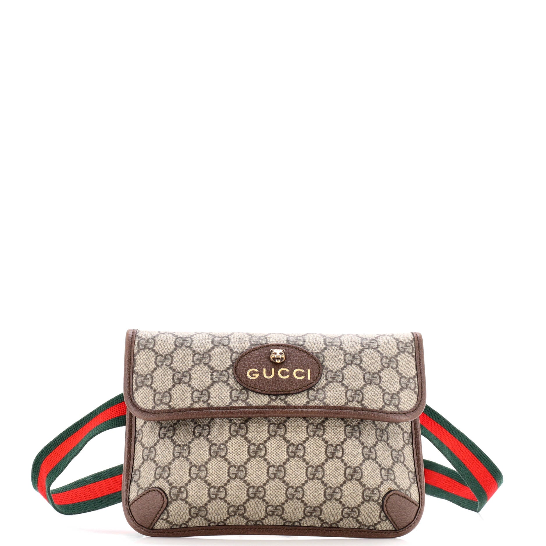 Gucci Neo Vintage Flap Belt Bag GG Coated Canvas