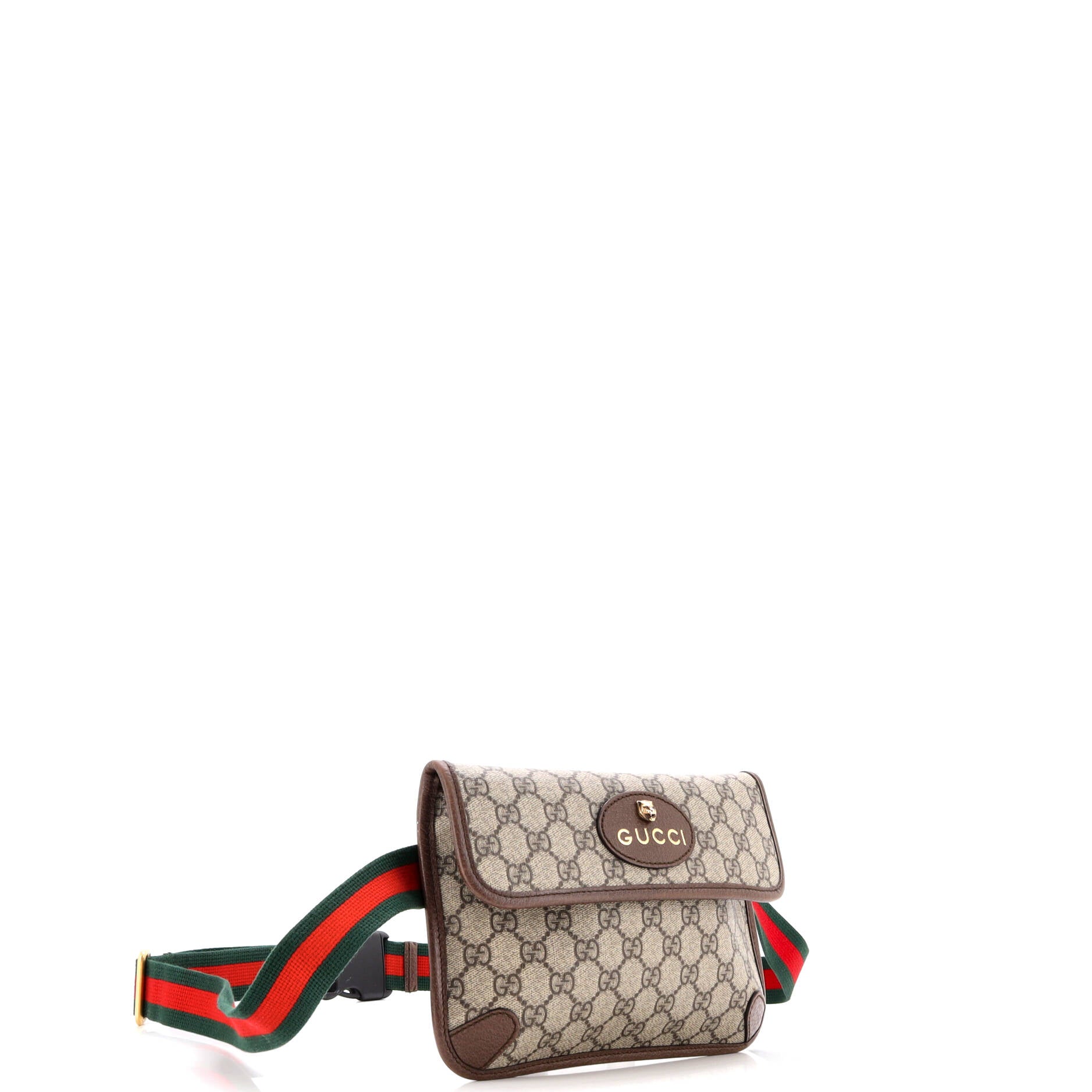 Gucci Neo Vintage Flap Belt Bag GG Coated Canvas