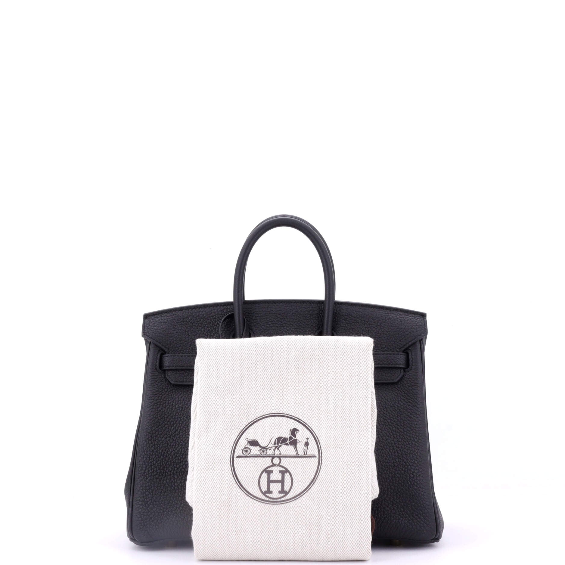 Hermes Birkin Handbag Black Togo with Gold Hardware 25
