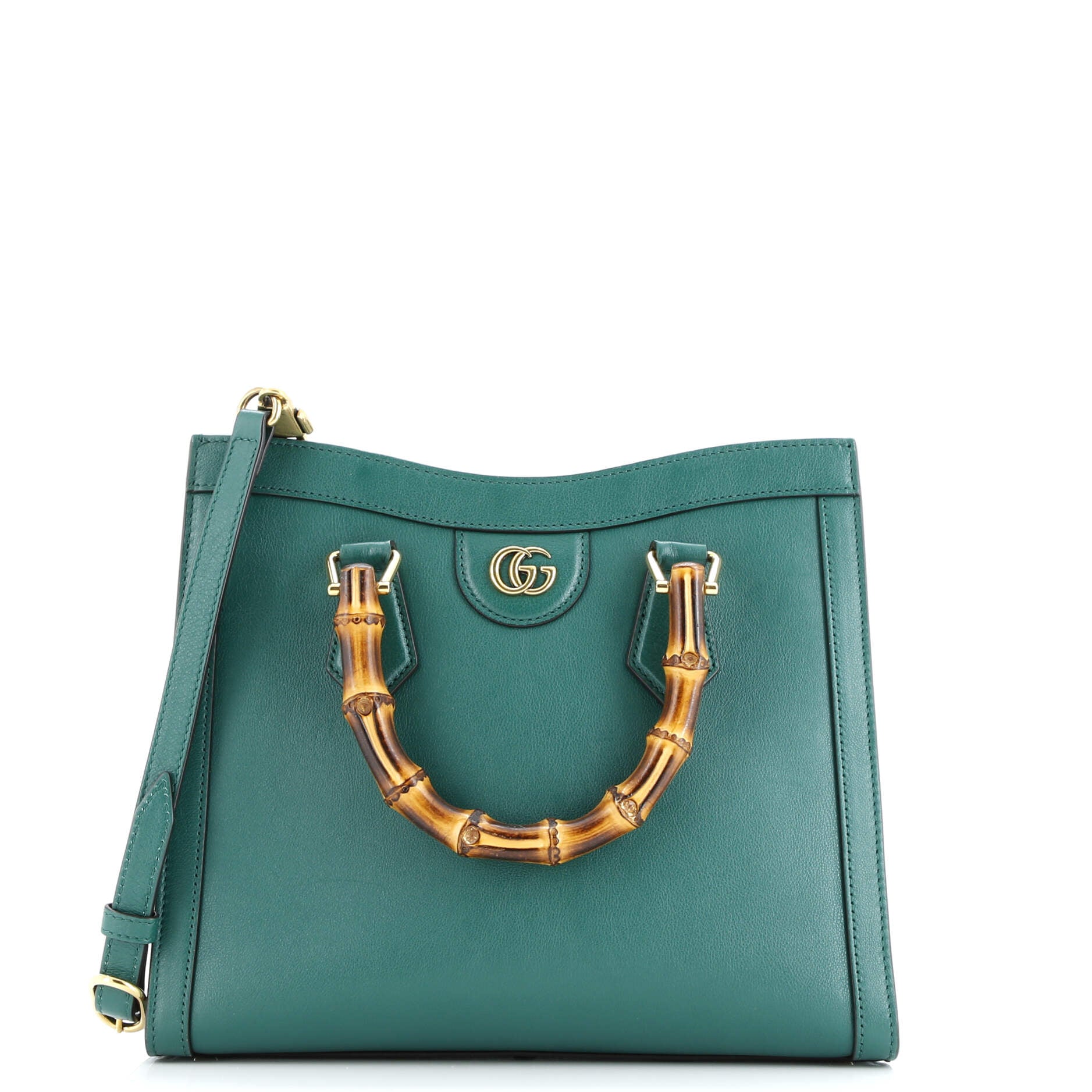 Gucci Diana NM Bamboo Handle Tote Leather Small