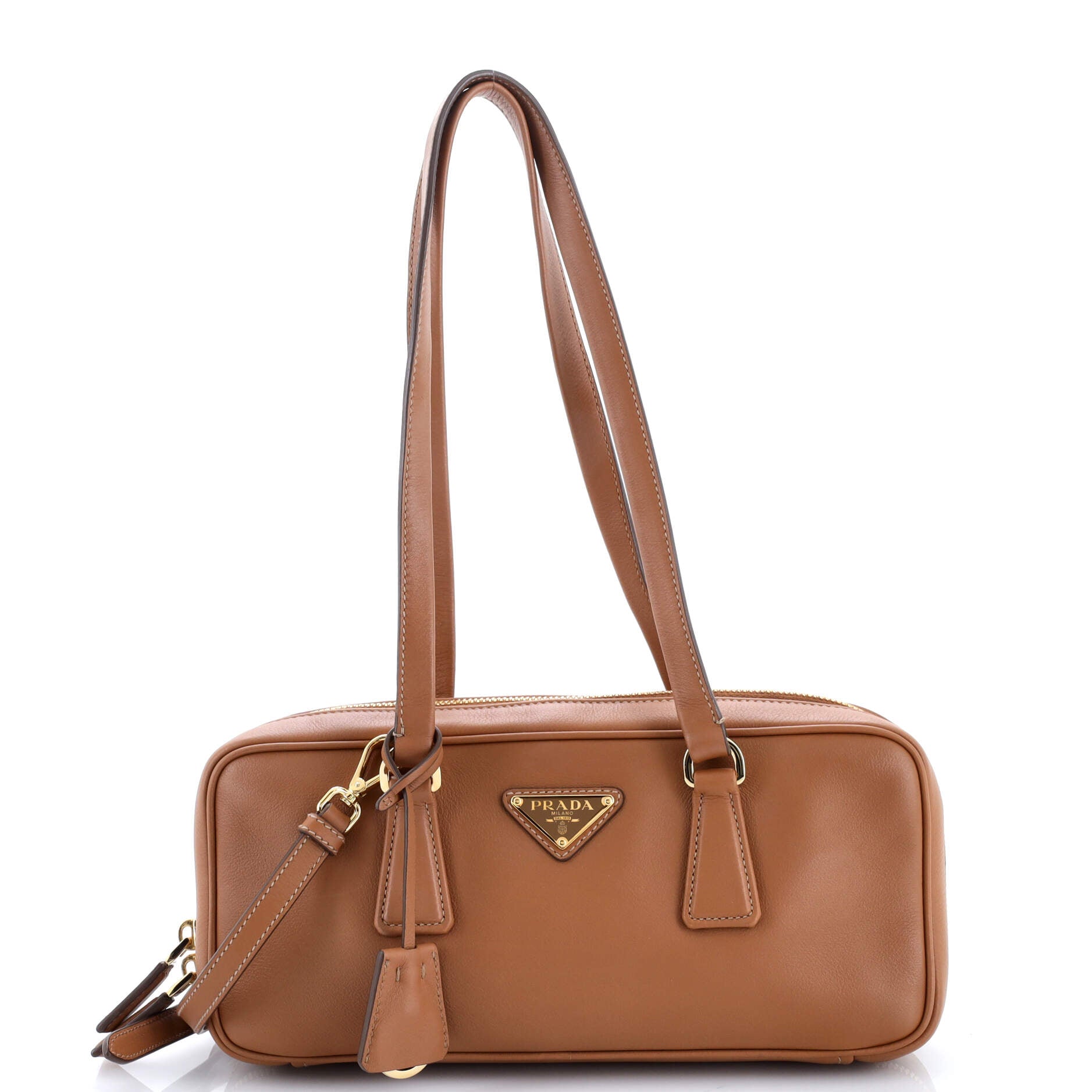 Prada Shoulder Bowler Bag Leather Medium