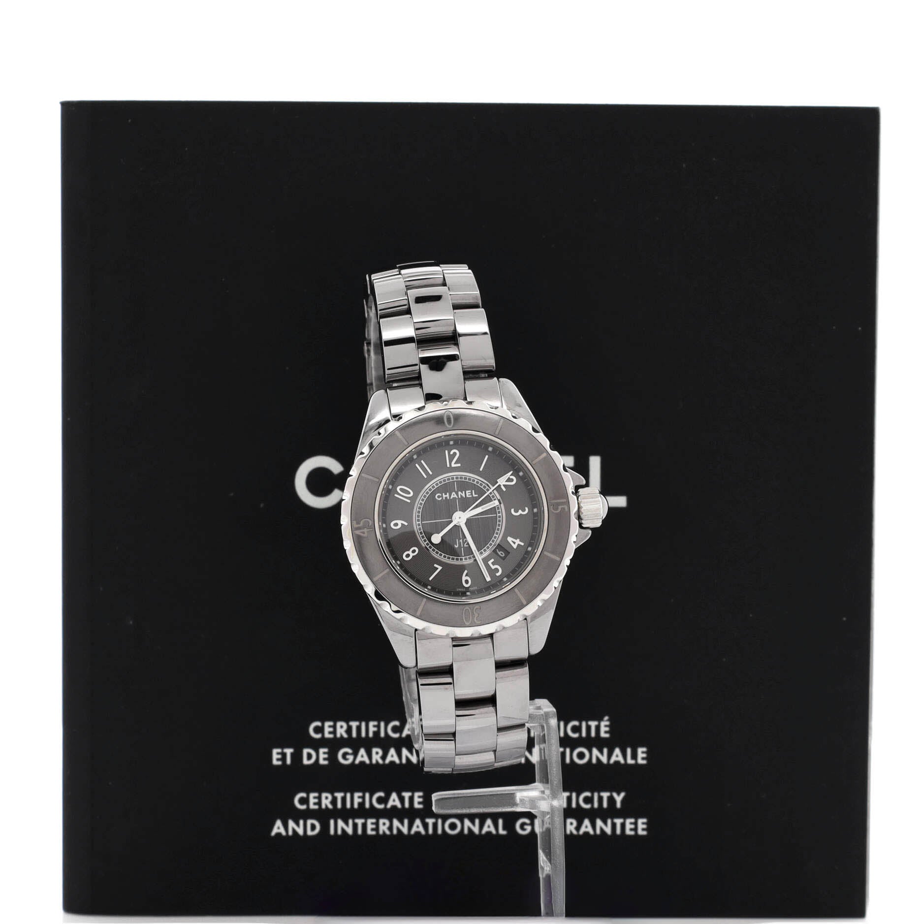 Chanel J12 Chromatic Quartz Watch Titanium Ceramic and Stainless Steel 33