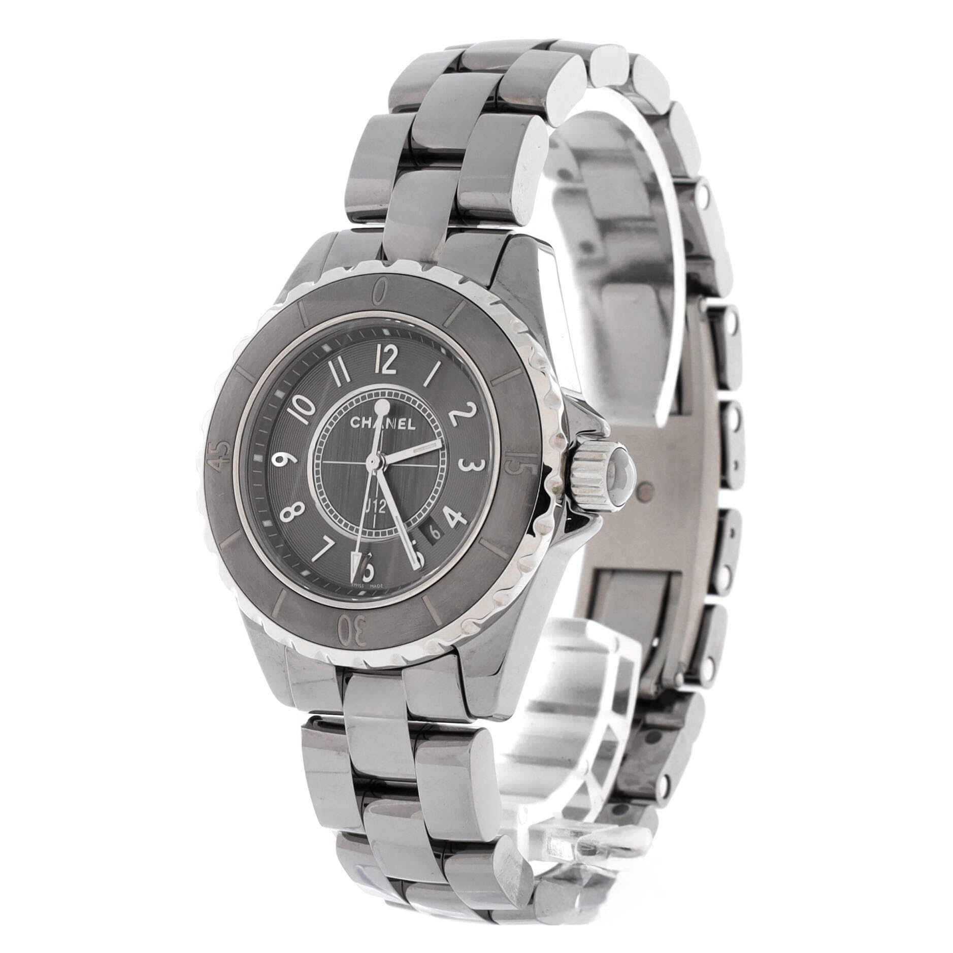 Chanel J12 Chromatic Quartz Watch Titanium Ceramic and Stainless Steel 33