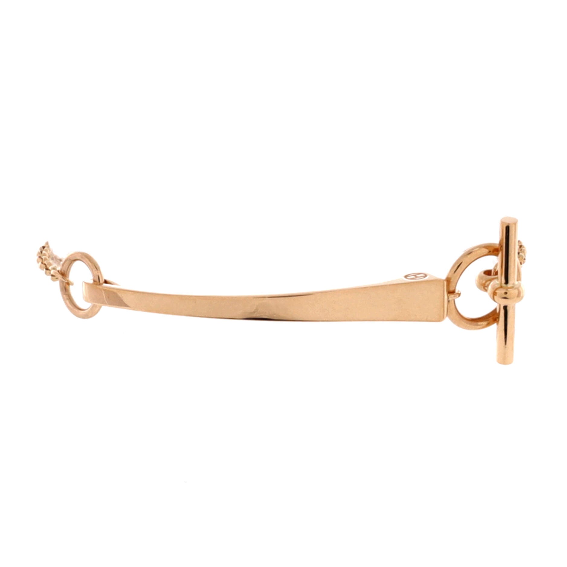 Hermes Clou de Forge Chain Bracelet 18K Rose Gold