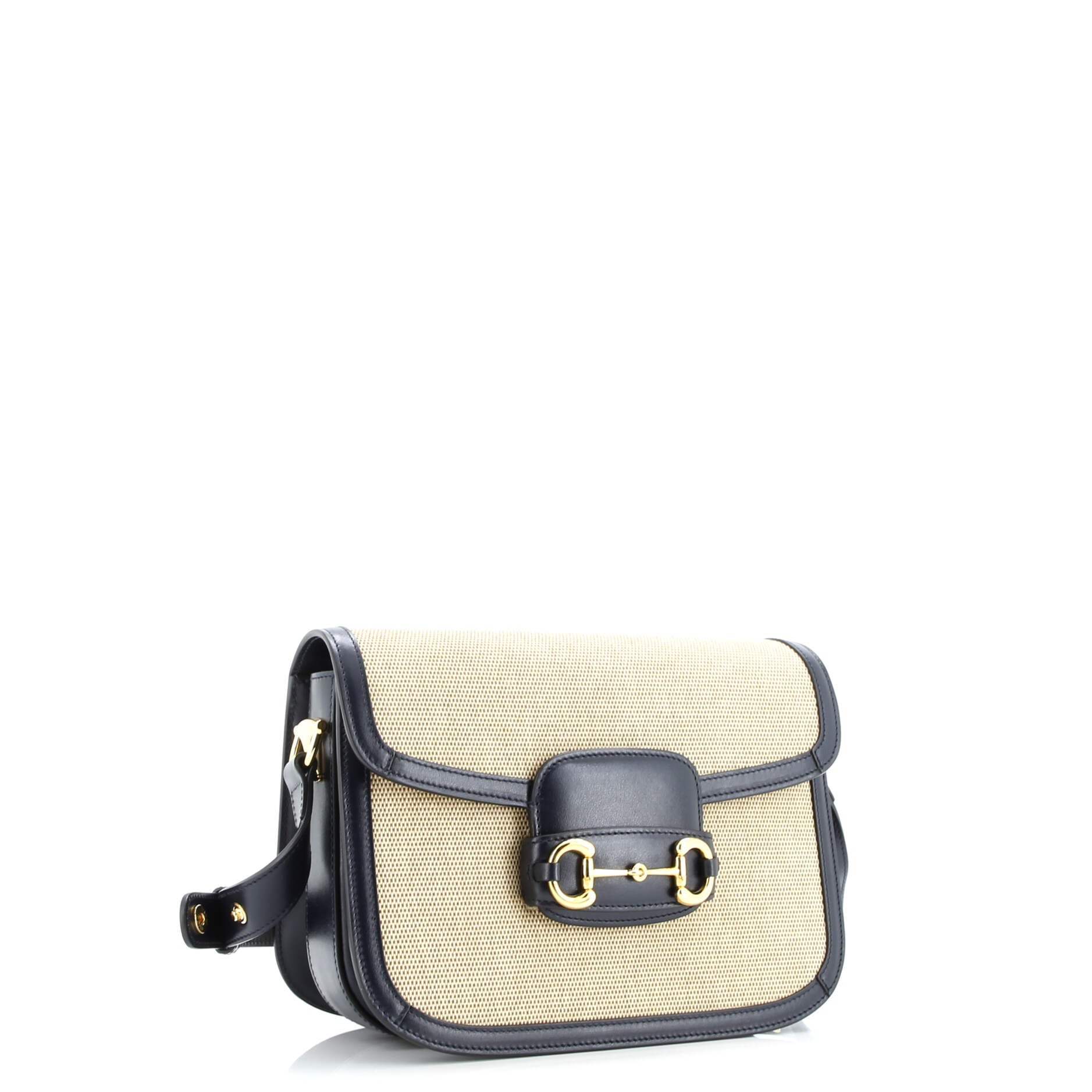 Gucci Horsebit 1955 Shoulder Bag Canvas and Leather Small
