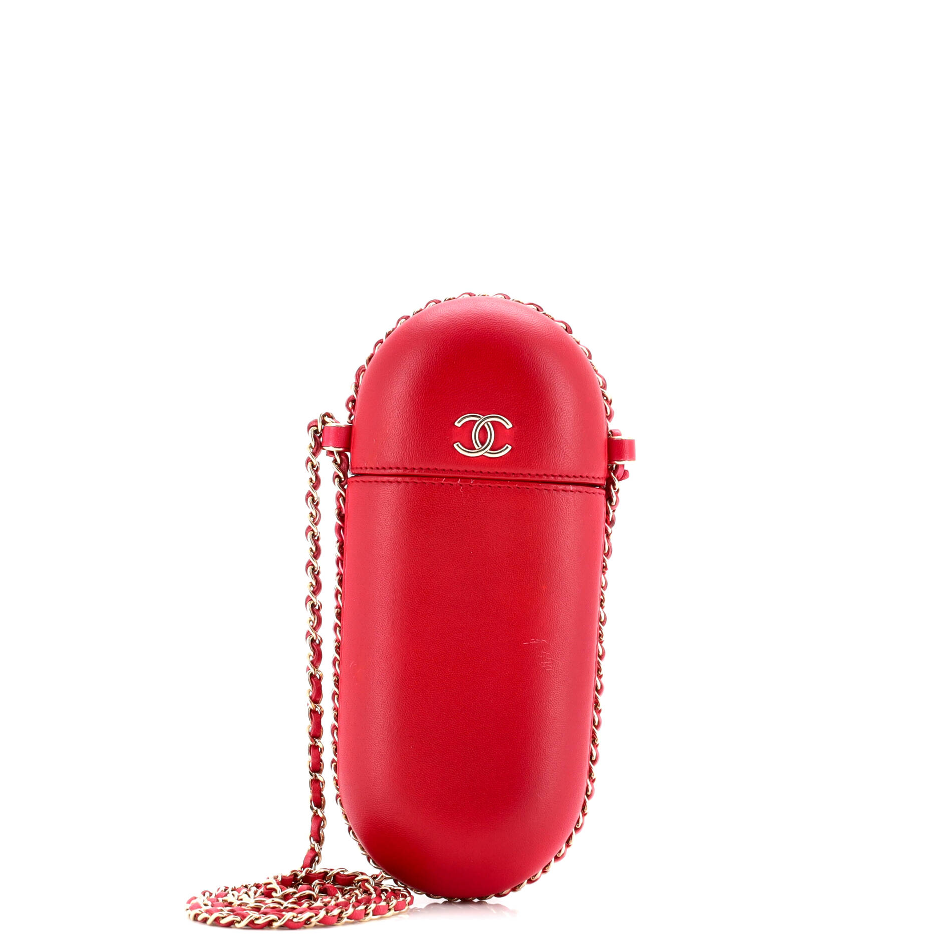 Chanel Chain Around Phone Holder Box Crossbody Lambskin