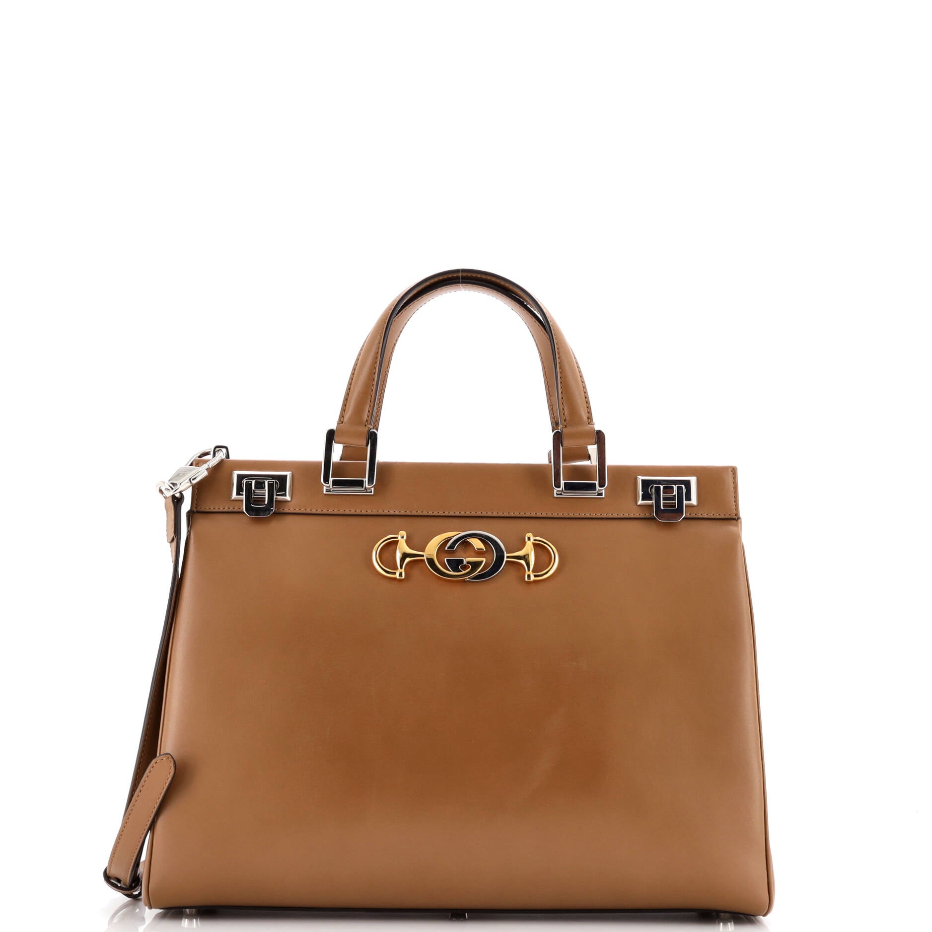 Gucci Zumi Top Handle Bag Leather Medium