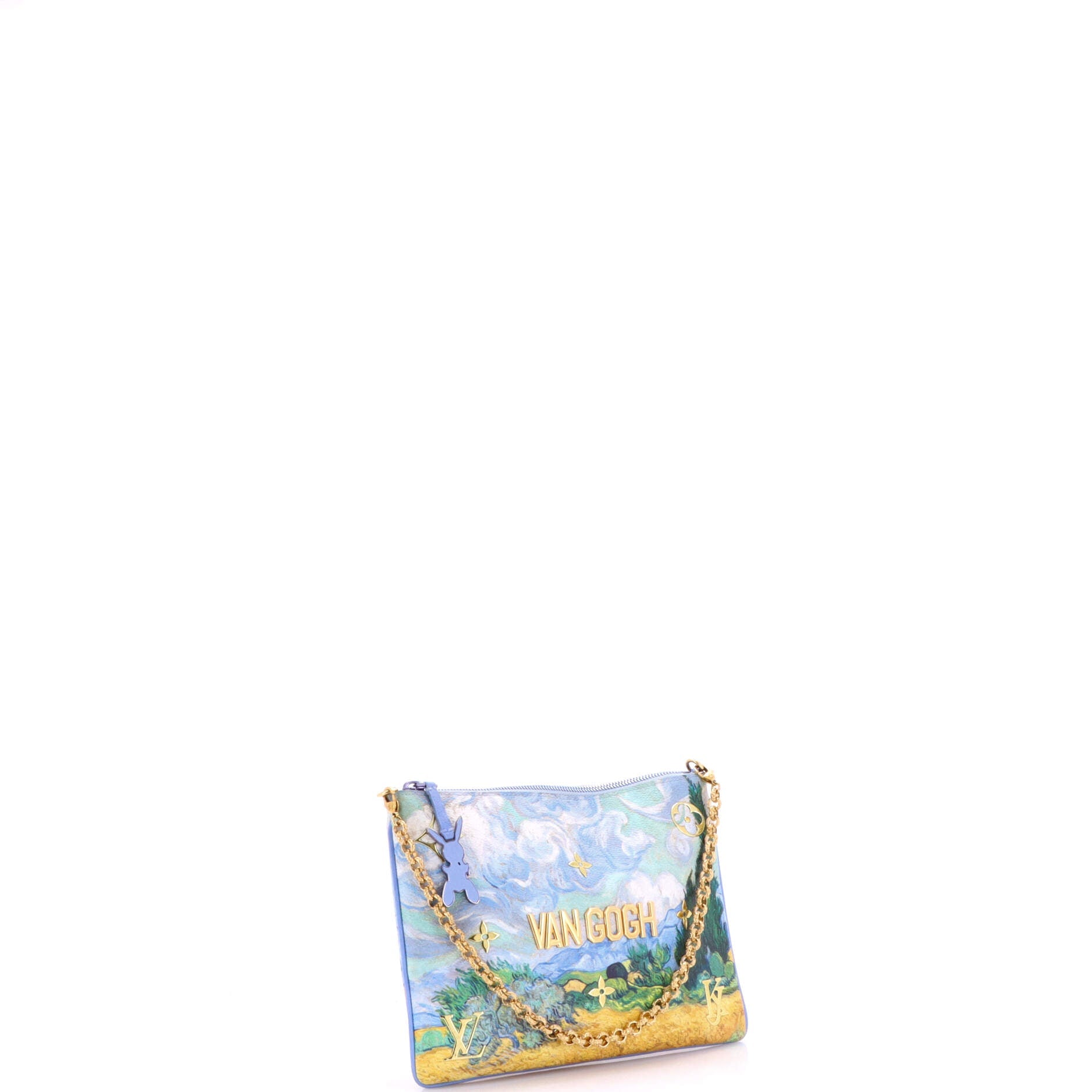 Louis Vuitton Pochette Clutch Limited Edition Jeff Koons Van Gogh Print Canvas