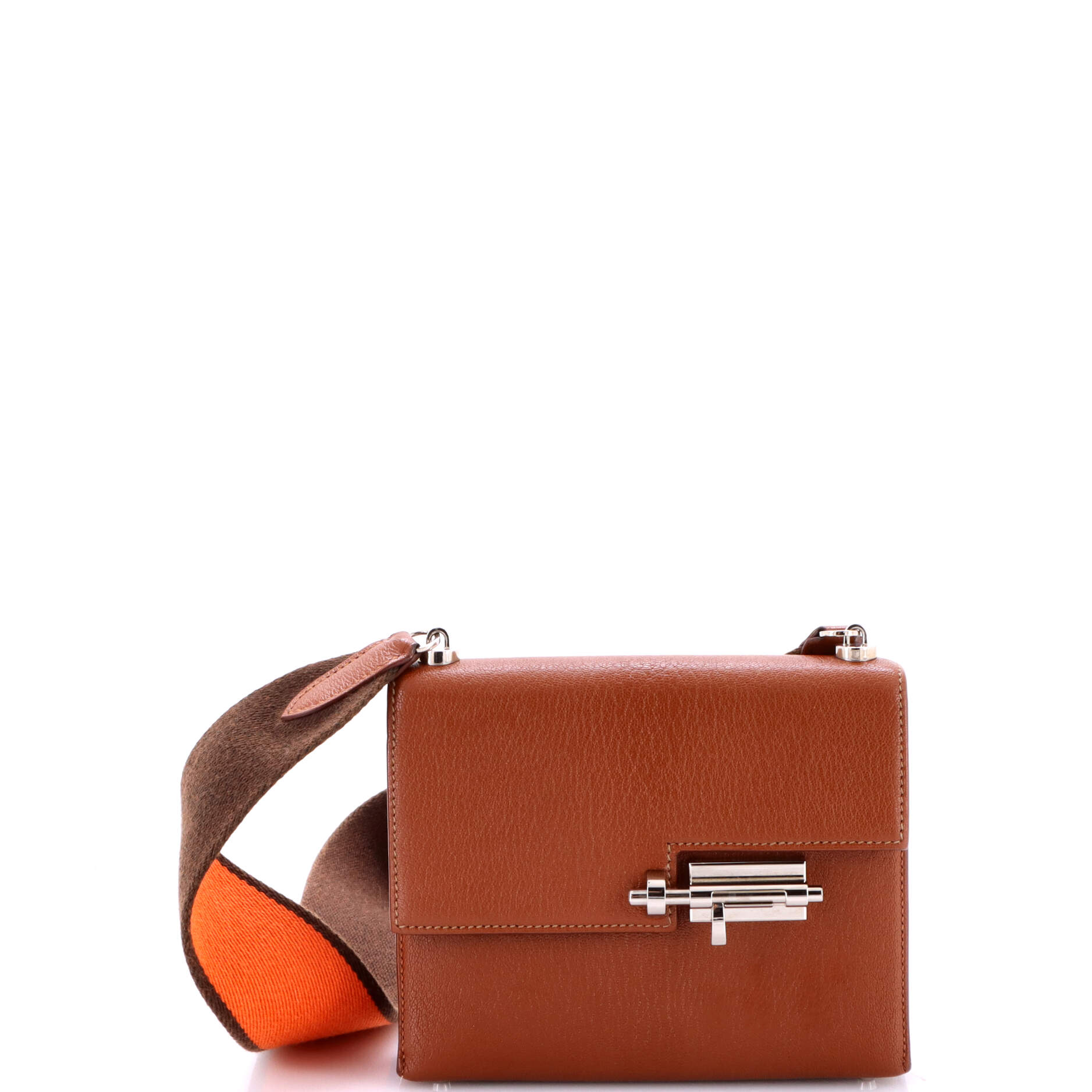 Hermes Verrou Bag Chevre Mysore and Canvas Mini