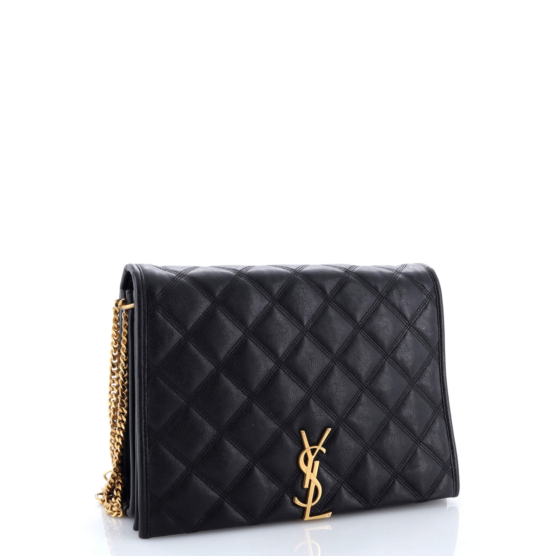 Saint Laurent Becky Shoulder Bag Quilted Leather Small