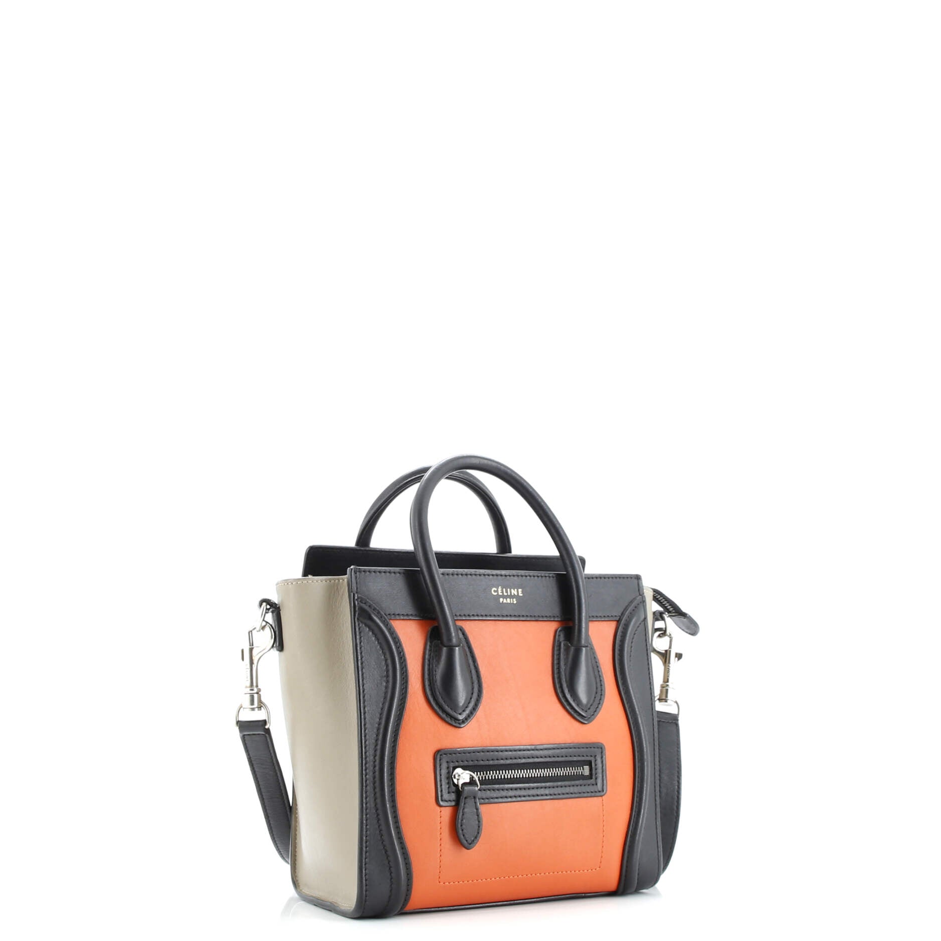 Celine Tricolor Luggage Bag Leather Nano